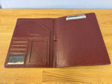 Burgundy Leather File Organizer
