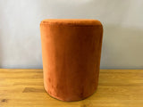 Orange Circle Ottoman