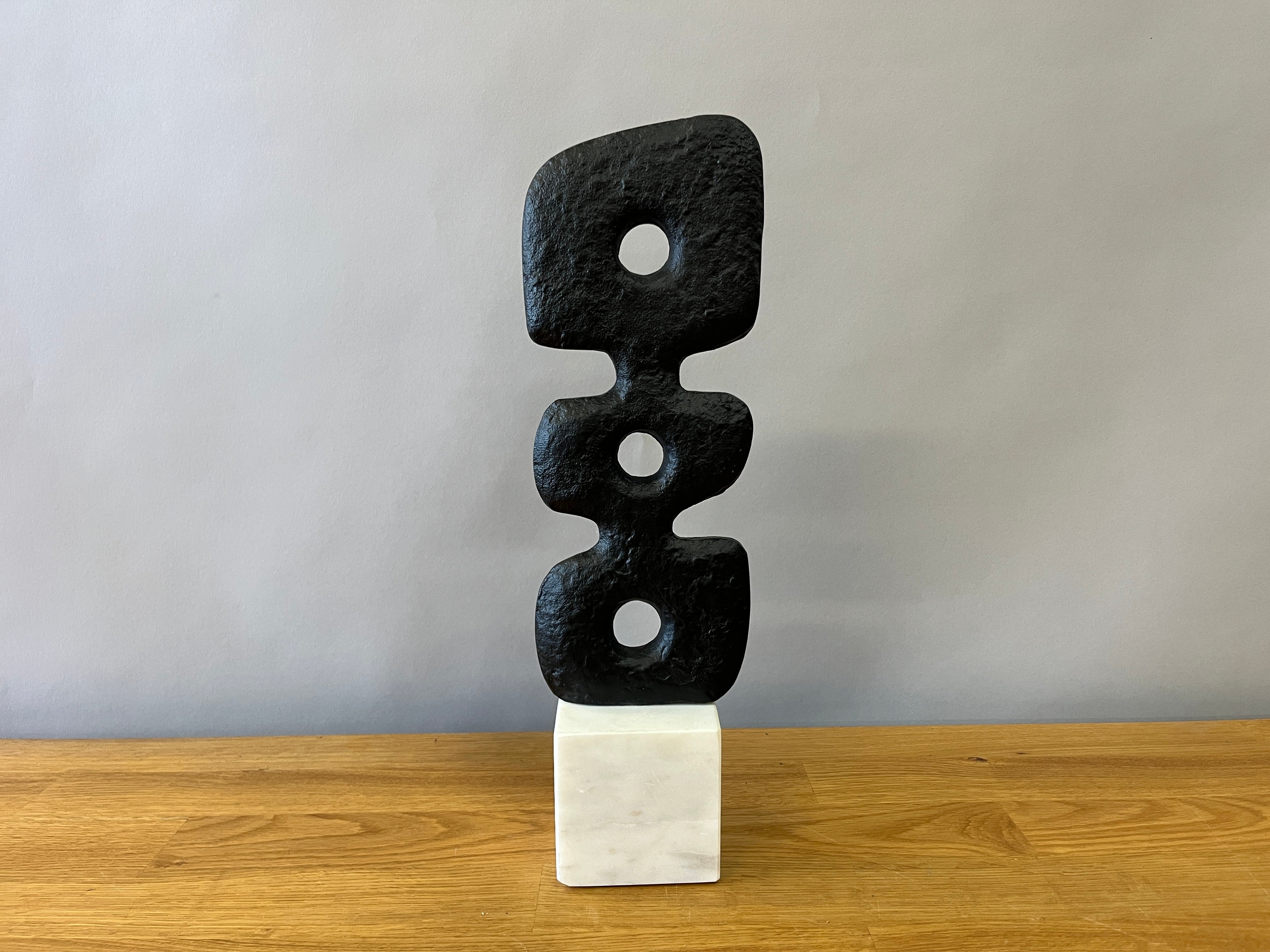 Black and Marble Sculpture