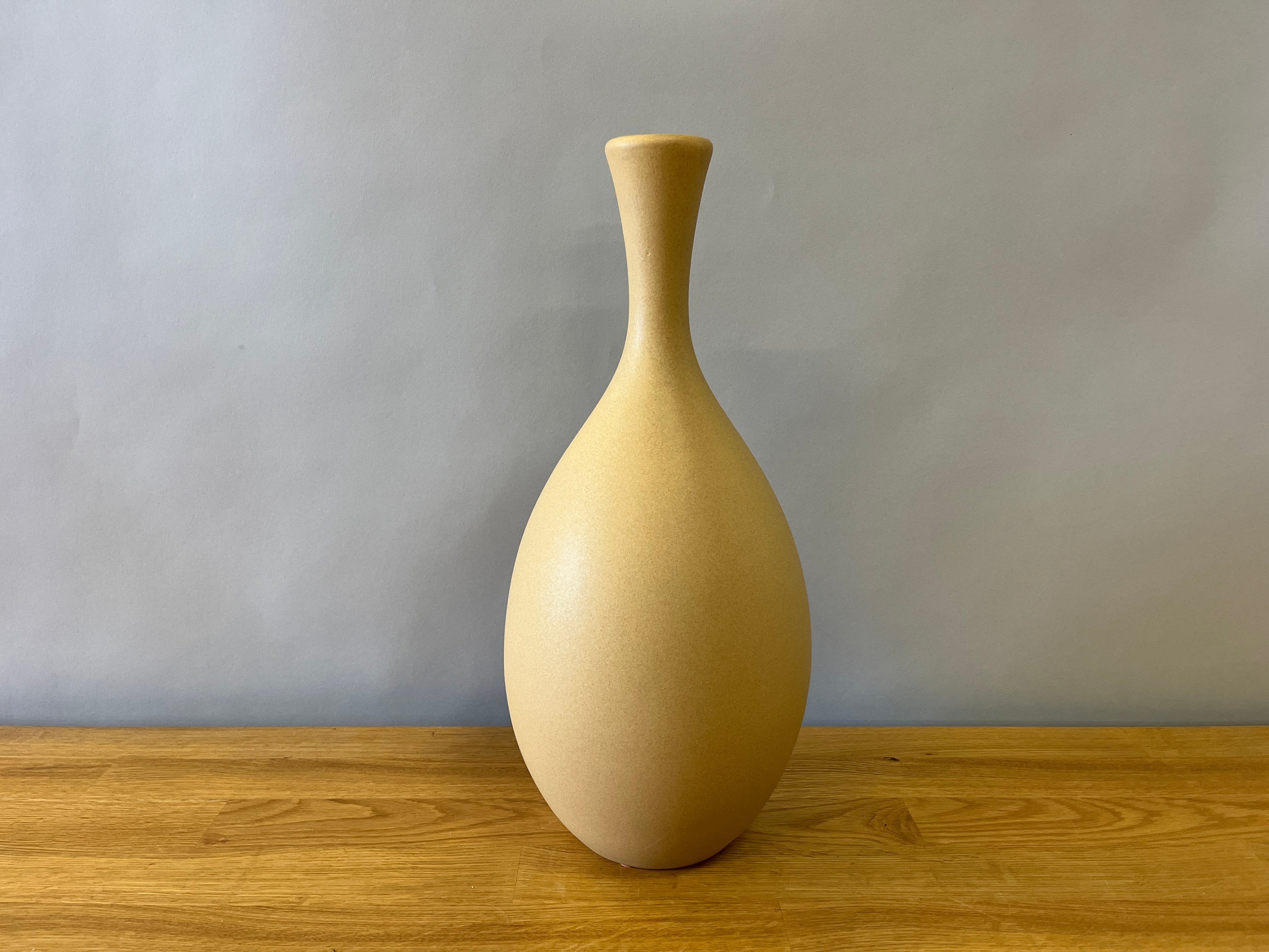 Tall Beige-Yellow Vase