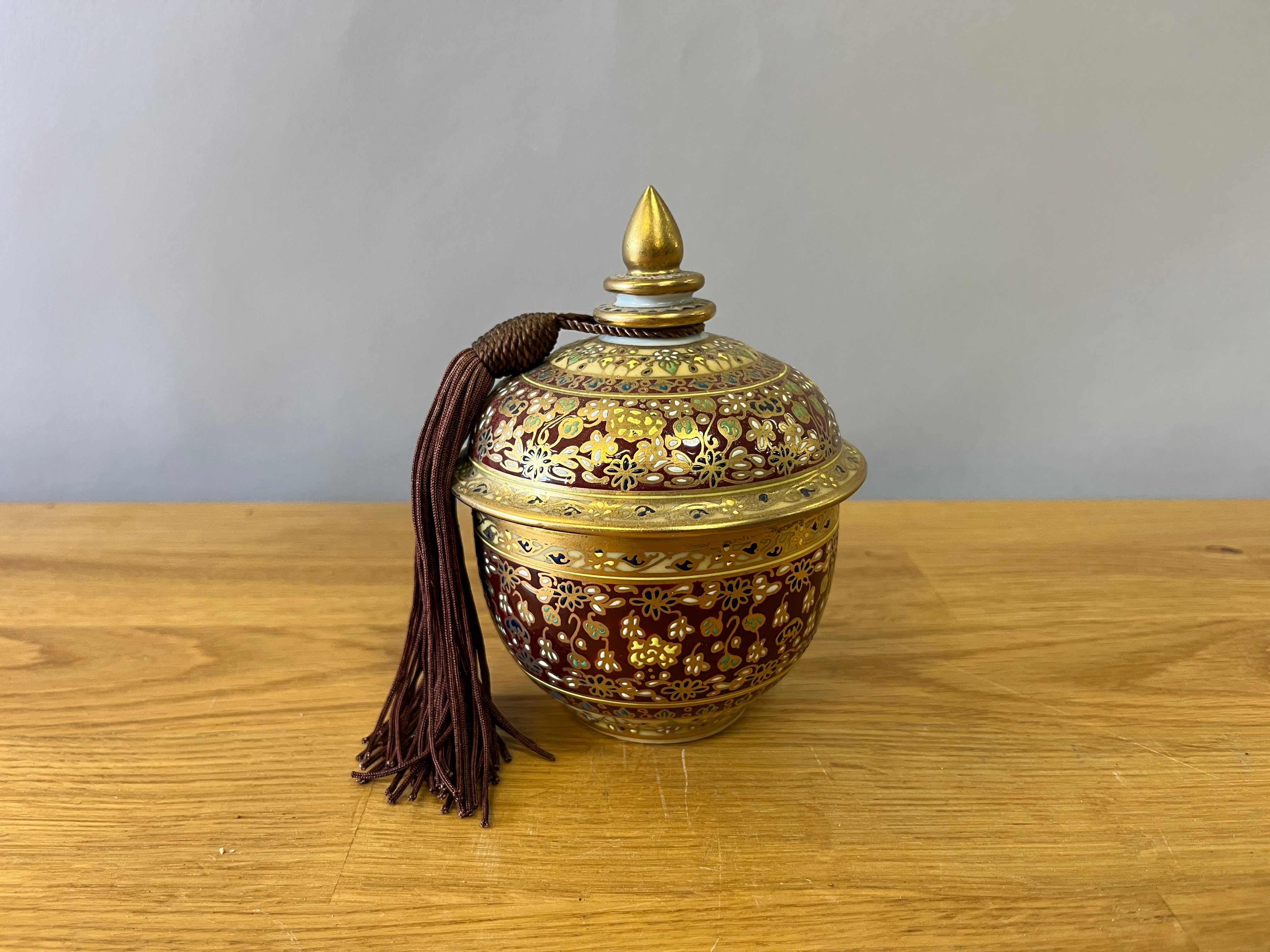 Intricate Gold Candle