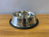 Large Silver Dog Bowl