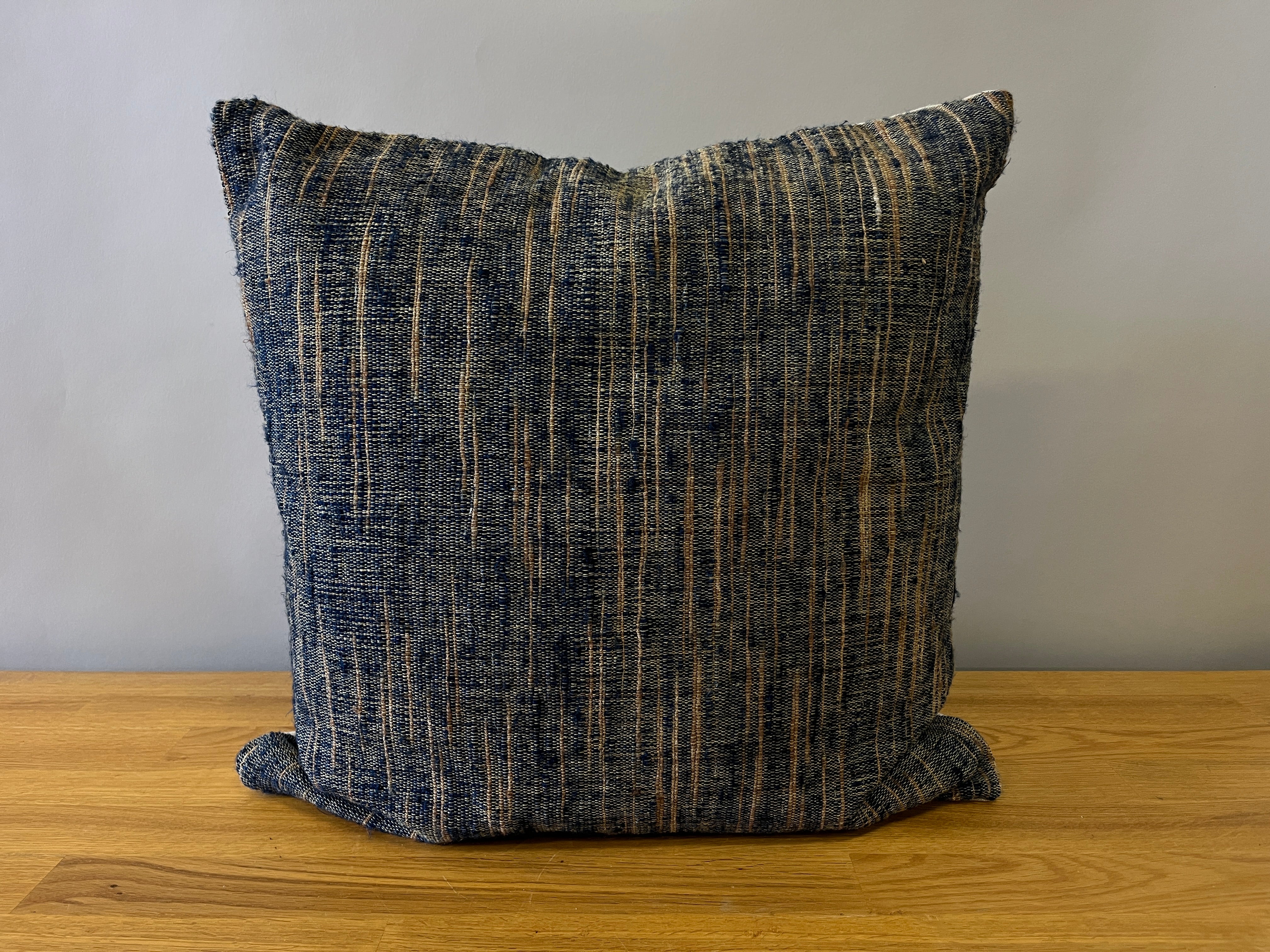 Navy and Brown Pillow