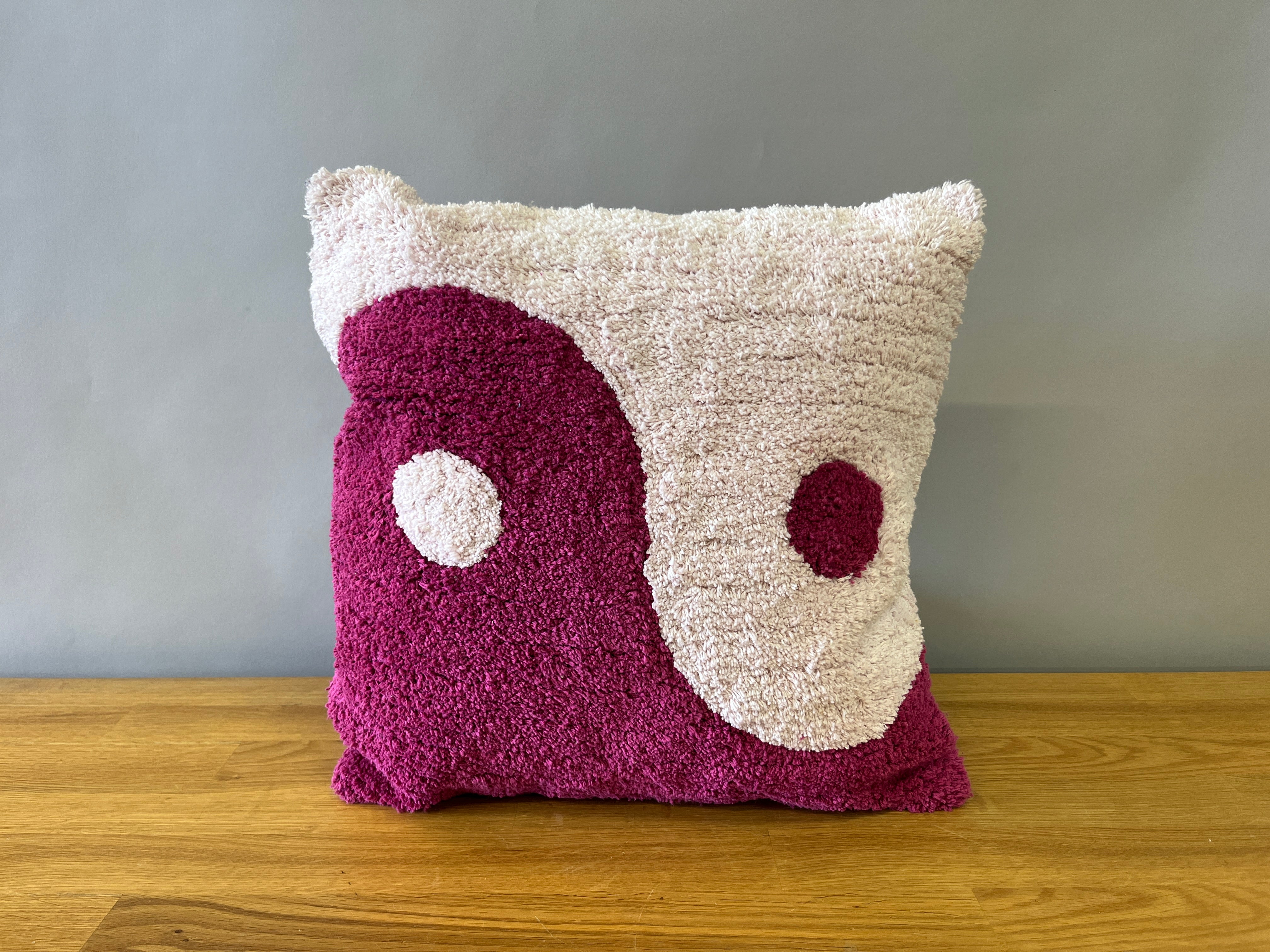 Pink Yin Yang Pillow
