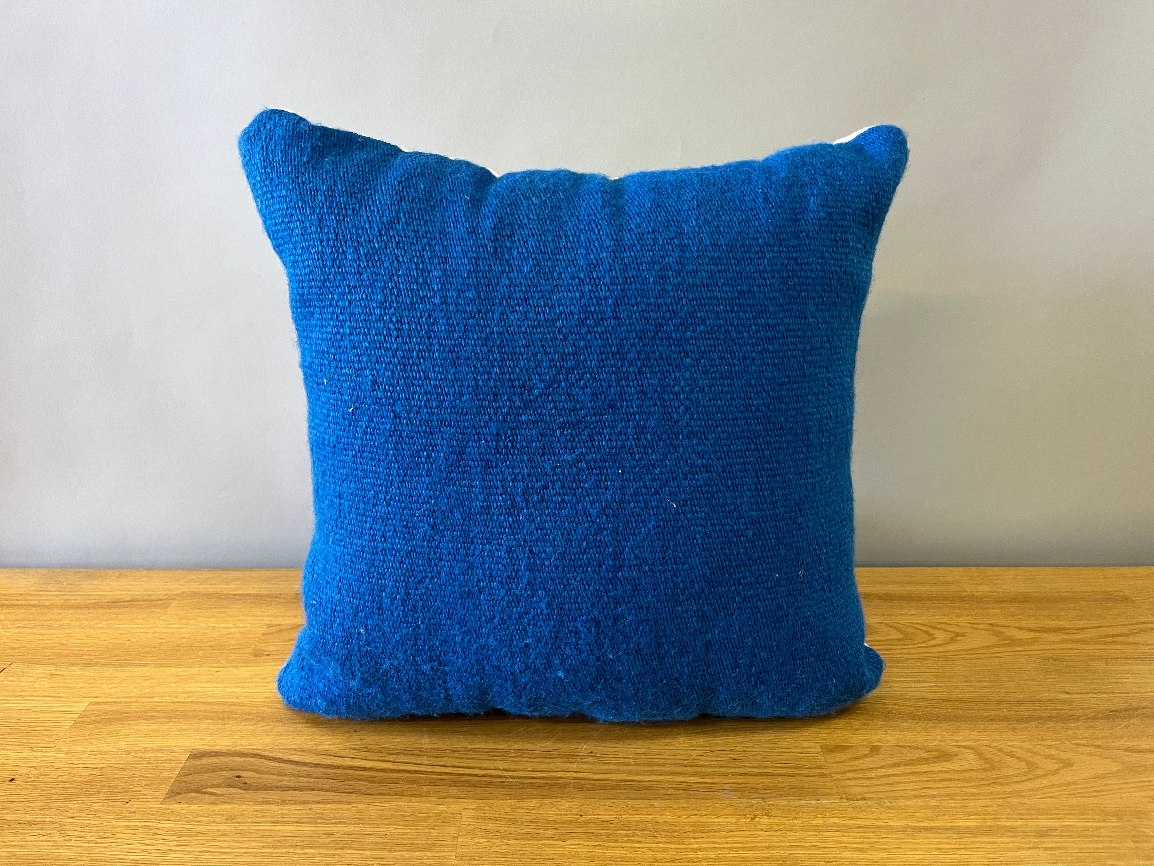 Bright Blue Pillow