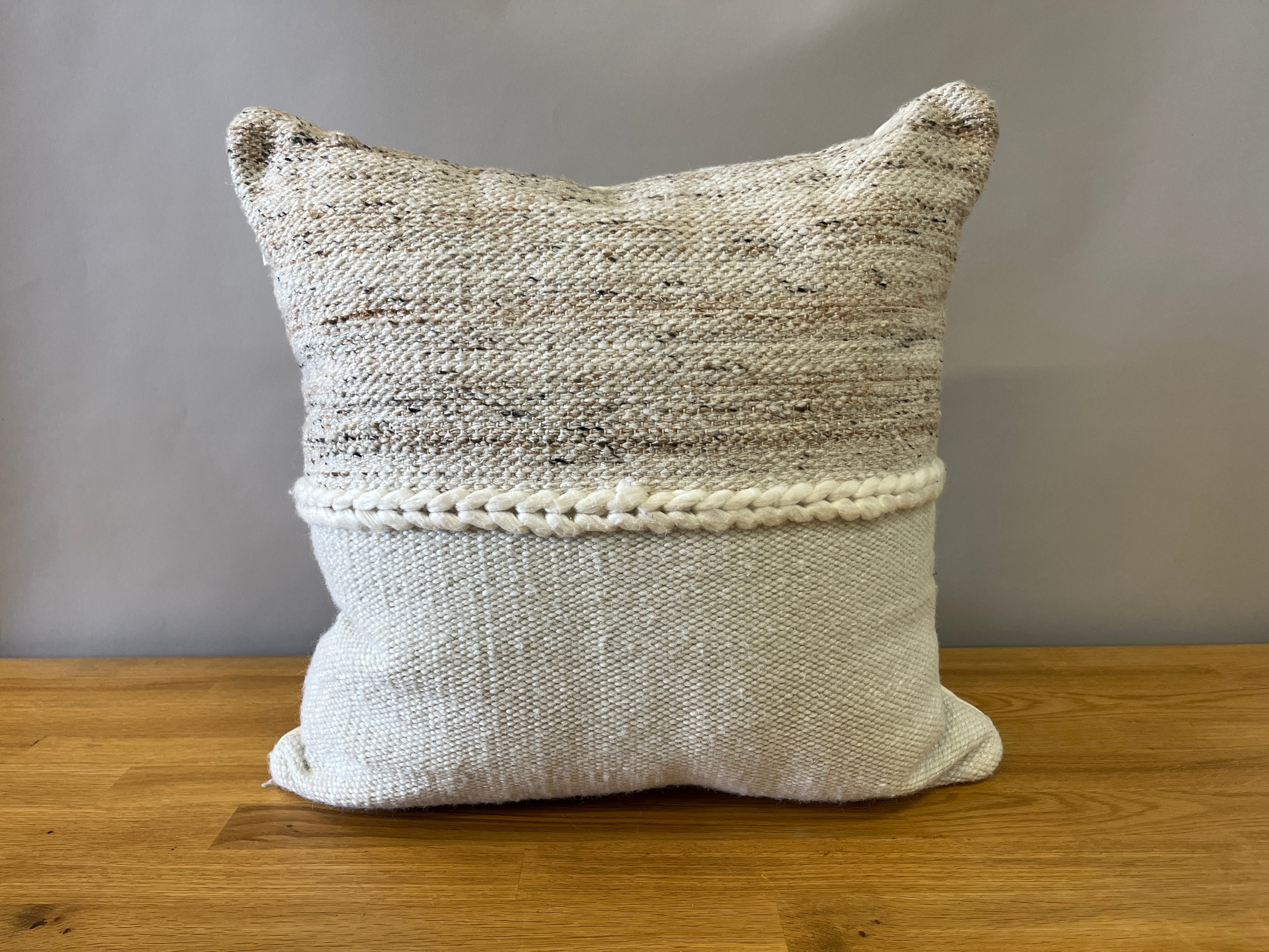 Two Tone Brown Pillow
