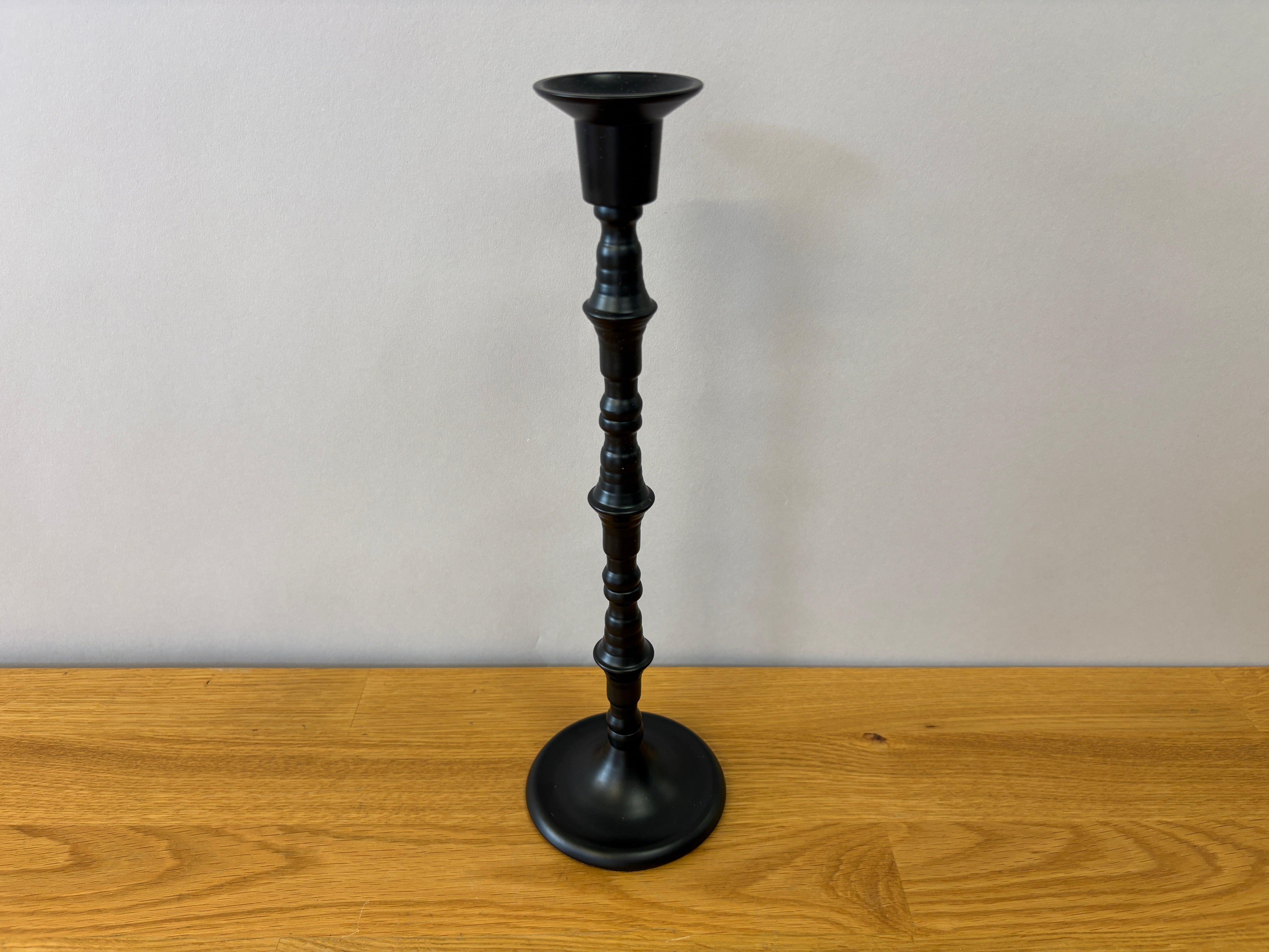 Tall Black Candle Holder