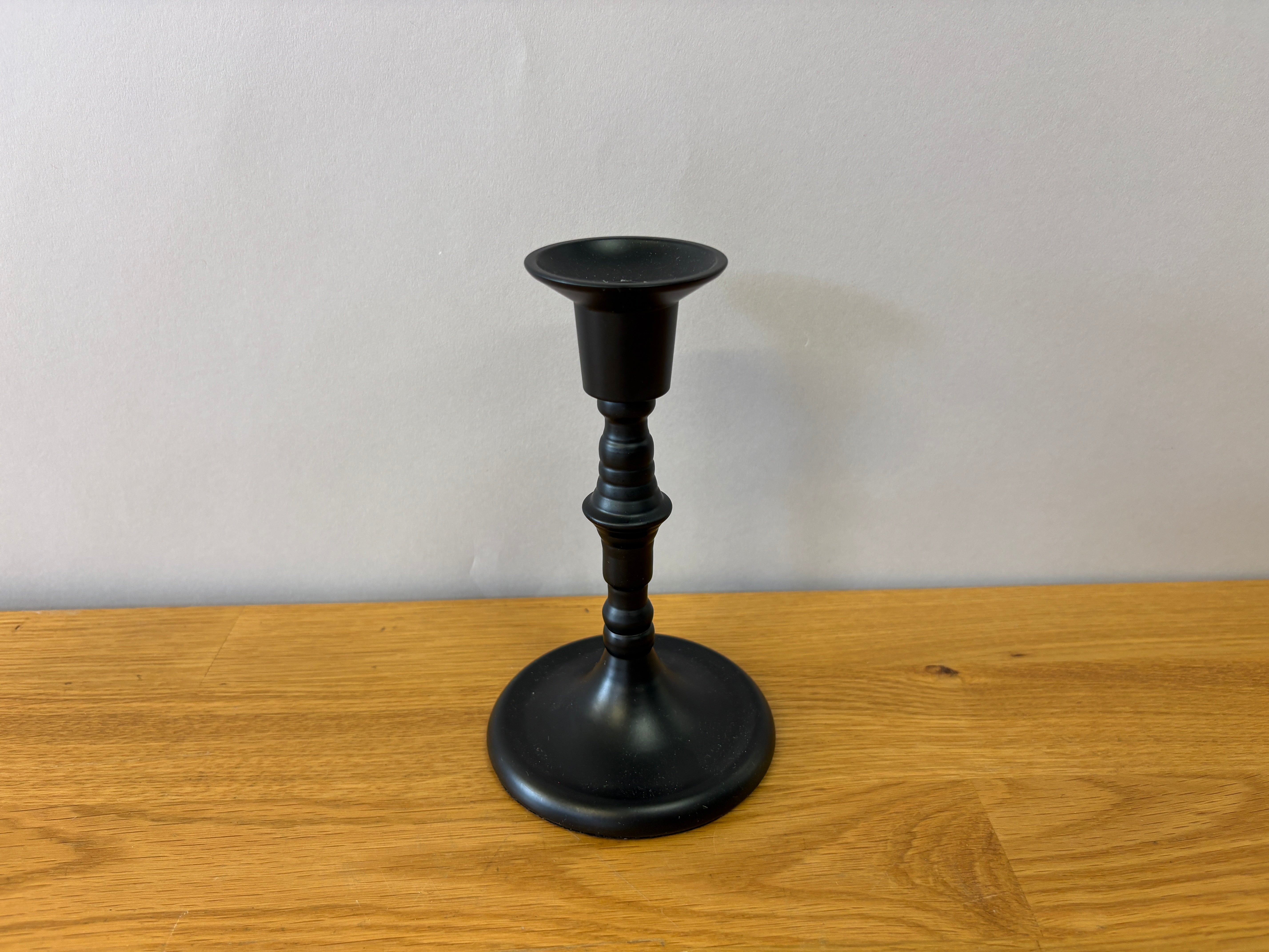 Short Black Candle Holder