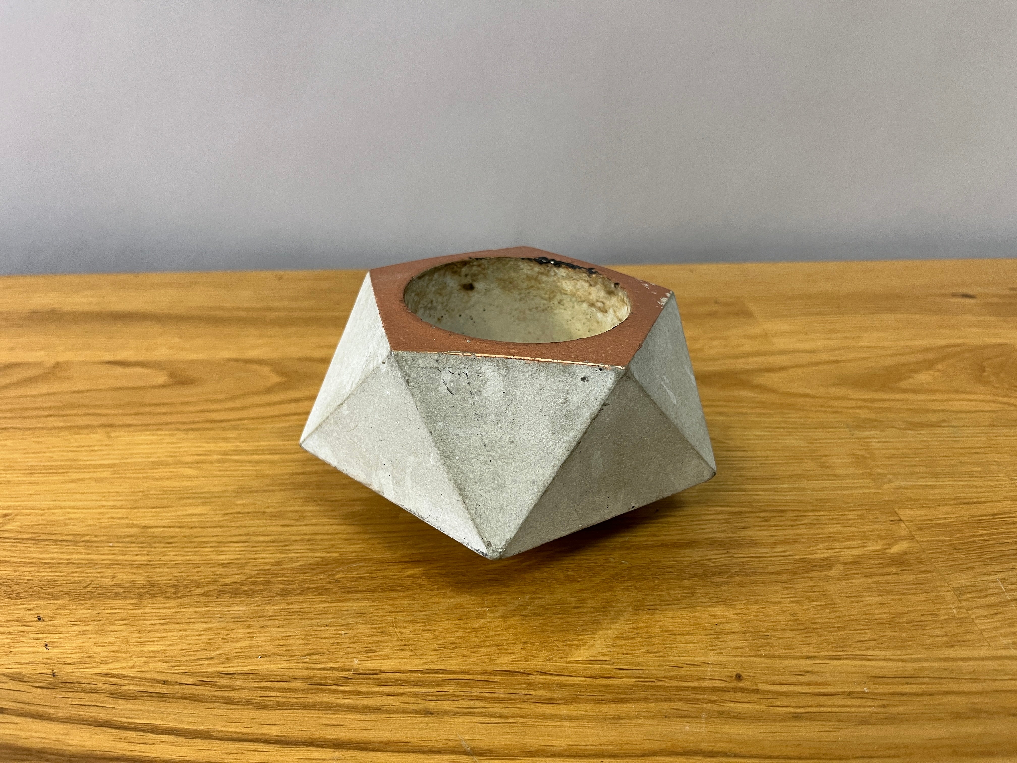 Grey Candle Holder