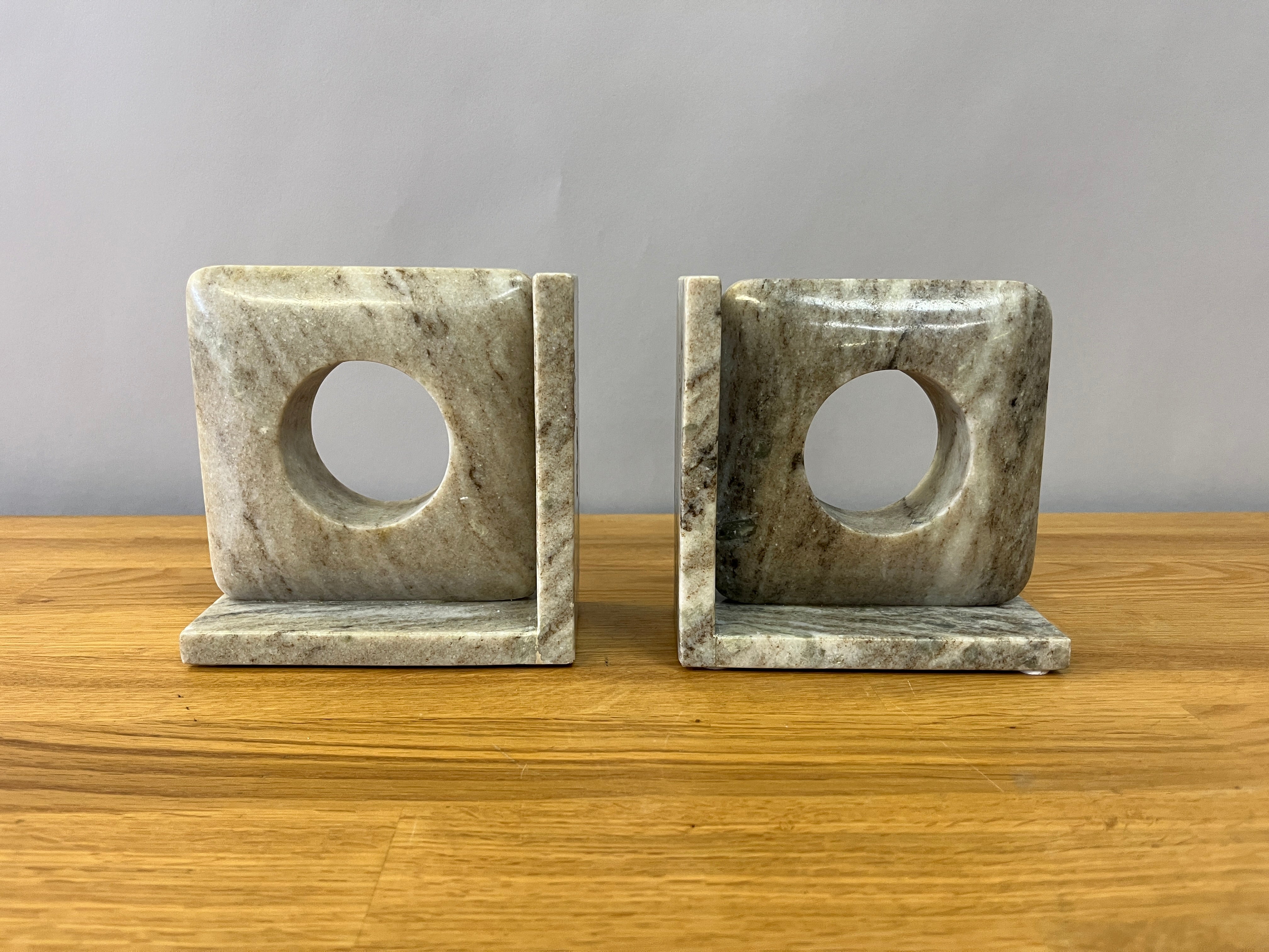 Sand Marble Bookends