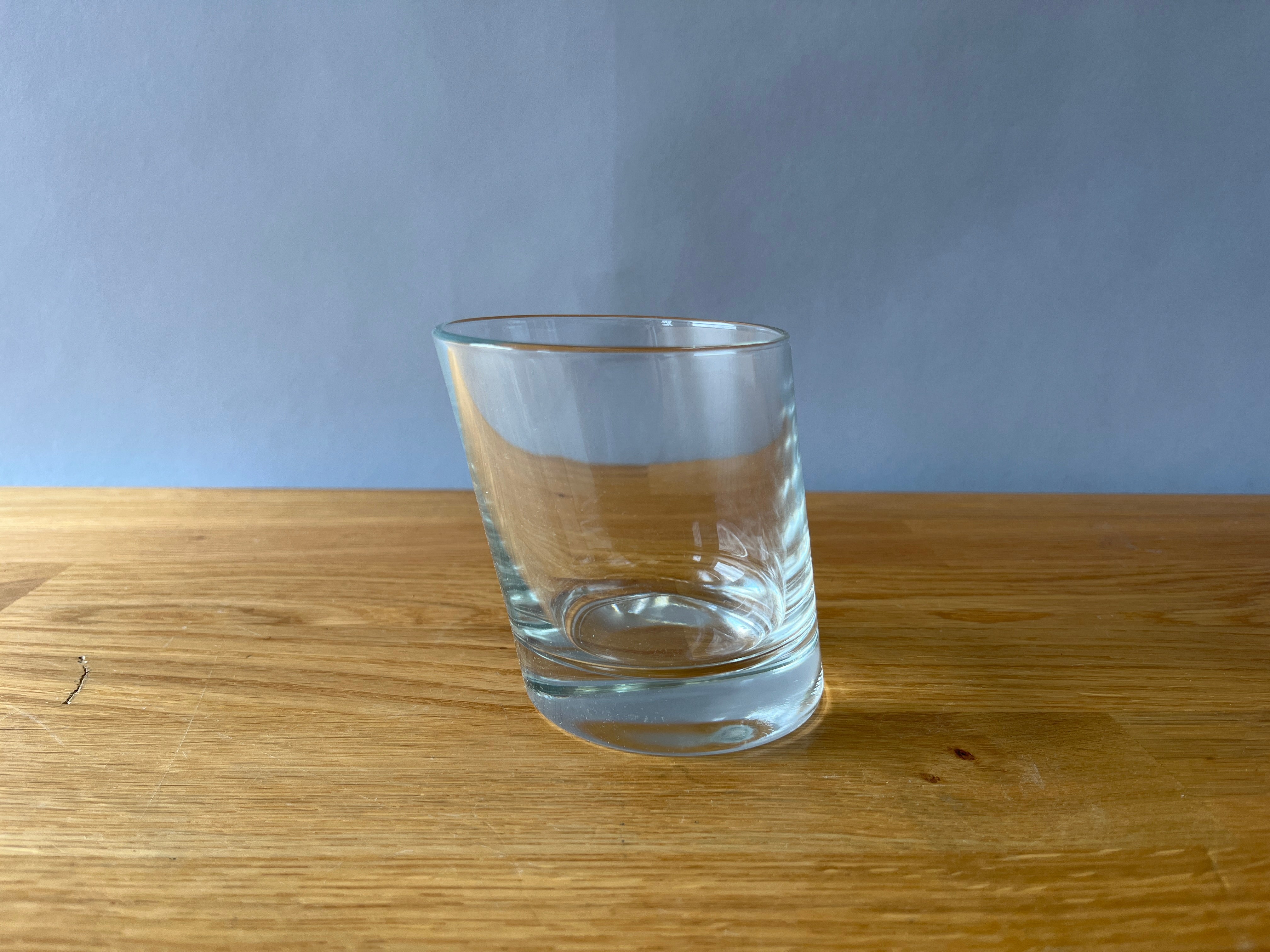 Slanted glass