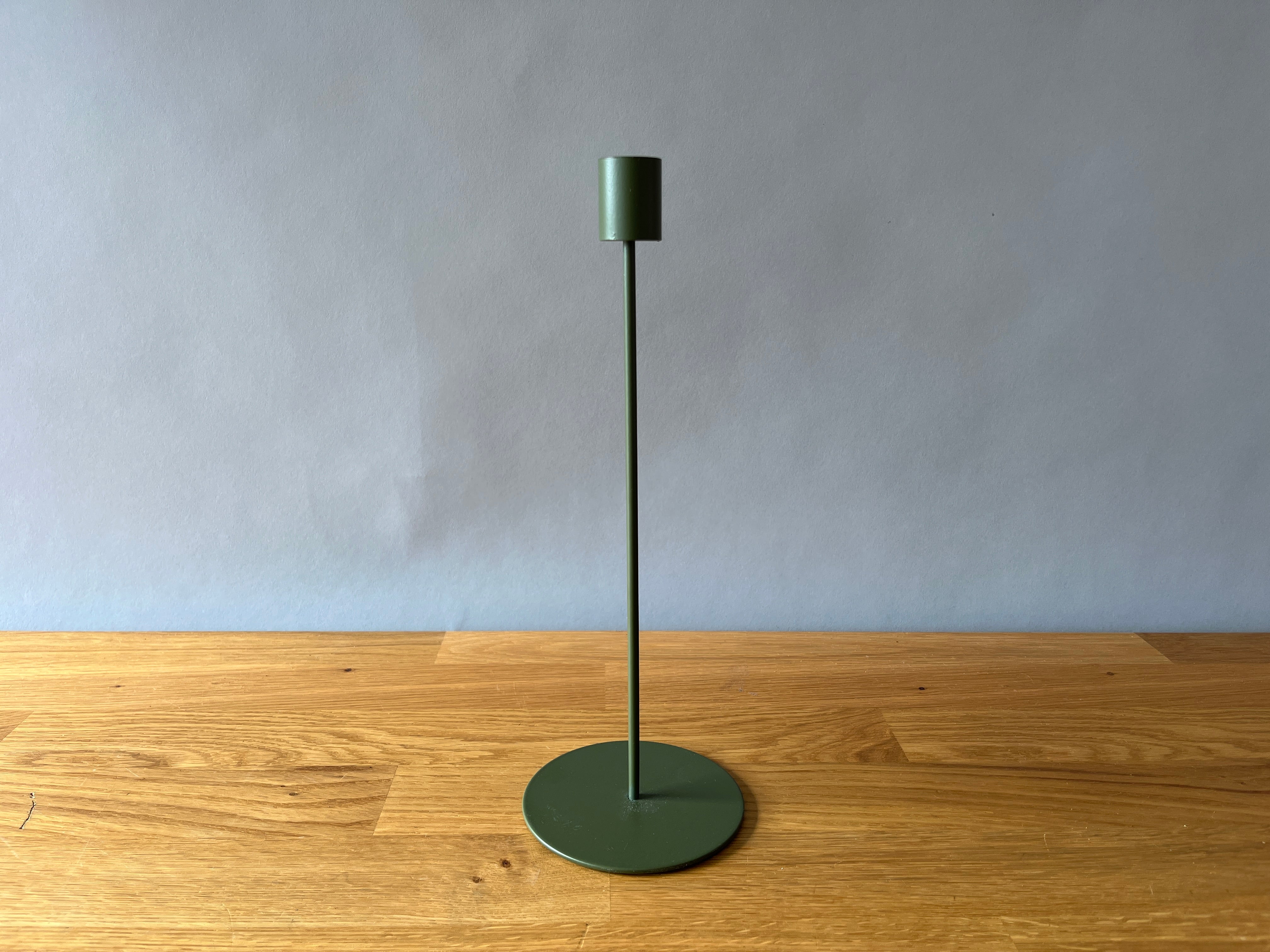 Green Taper Candle Holder