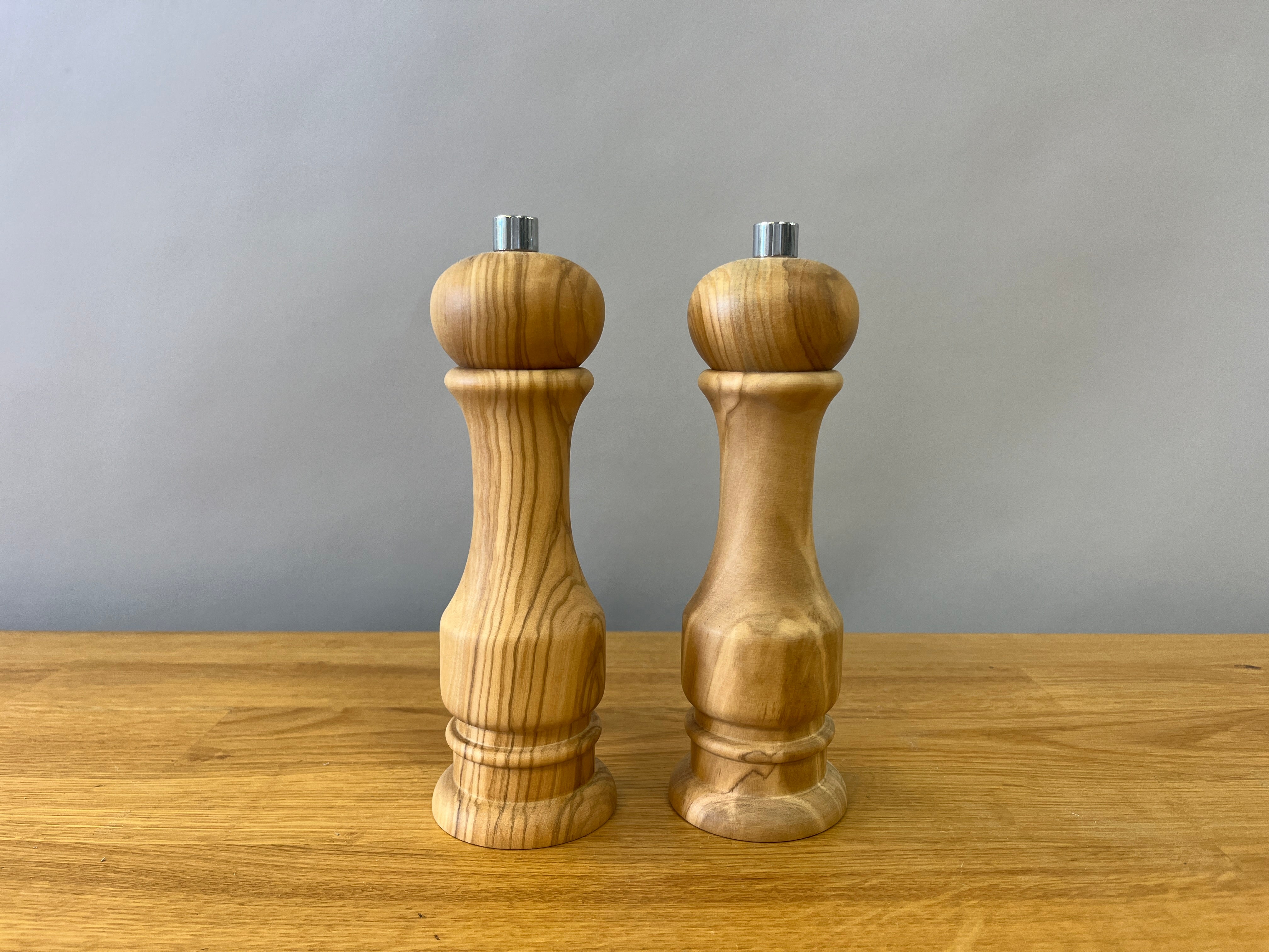 Light Wood Salt and Pepper Shakers