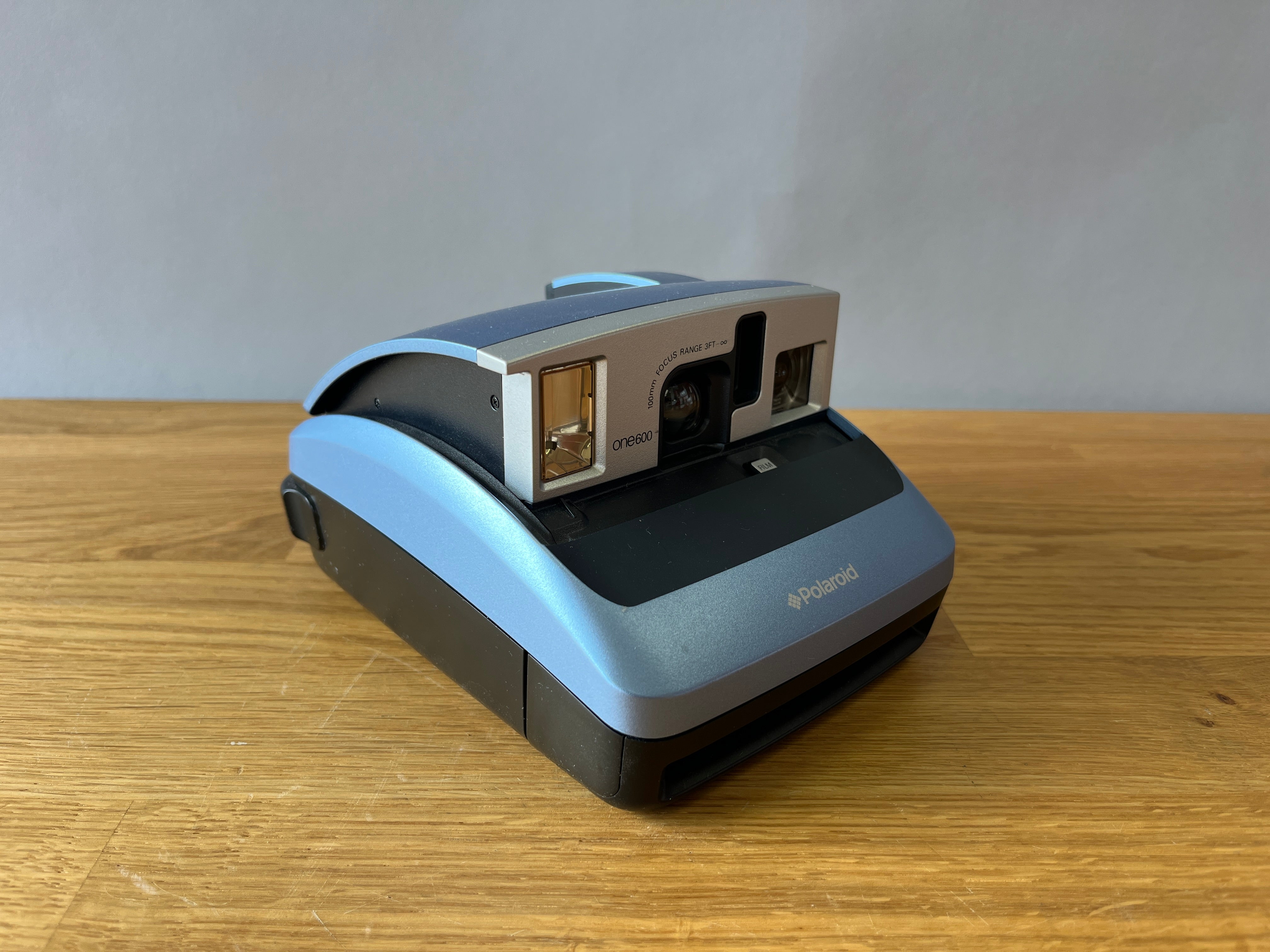 Blue Polaroid with Viewfinder