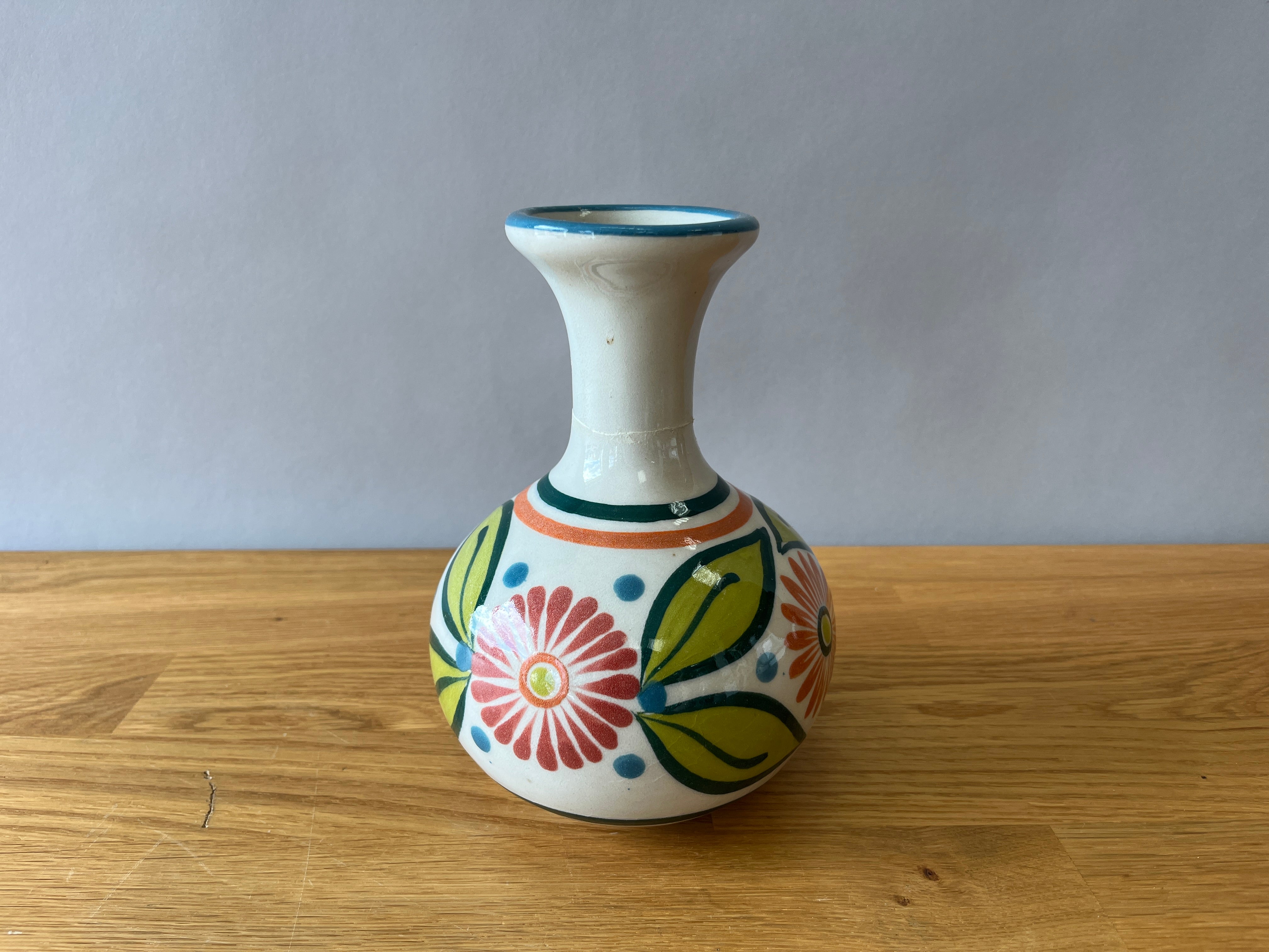 Vase with Flower Design