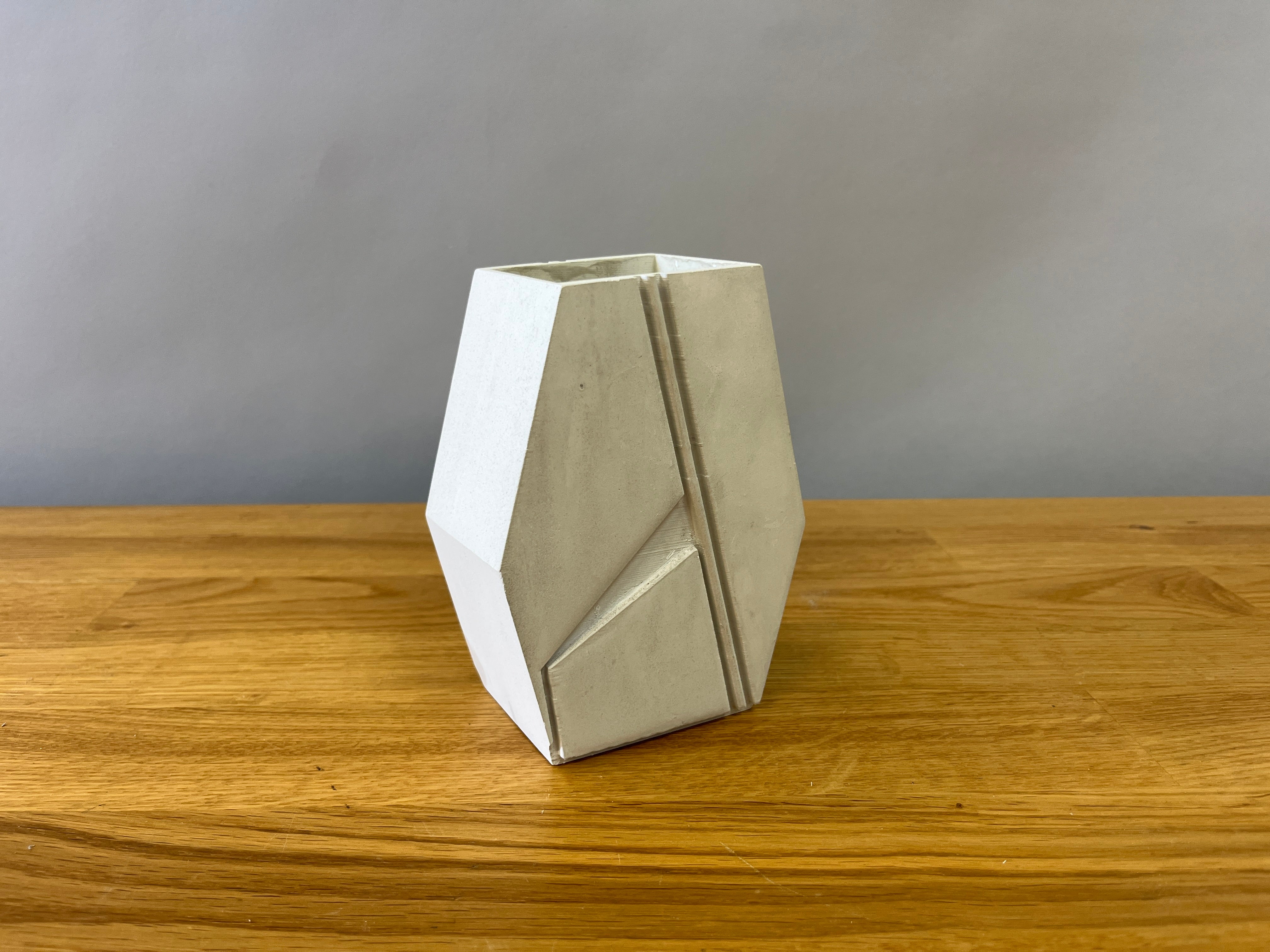 Matte White Handmade Vase