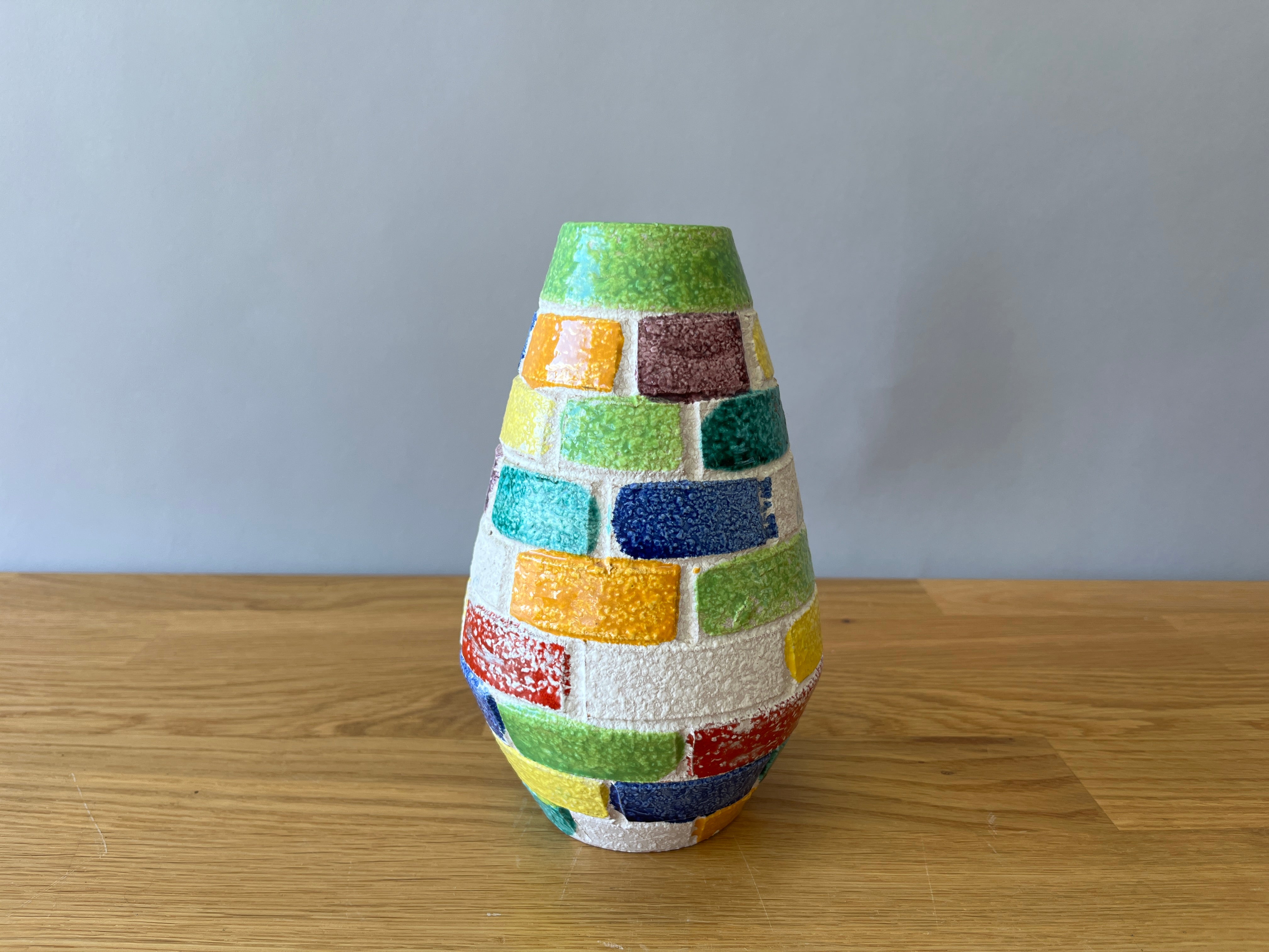 Multi Coloured Vase