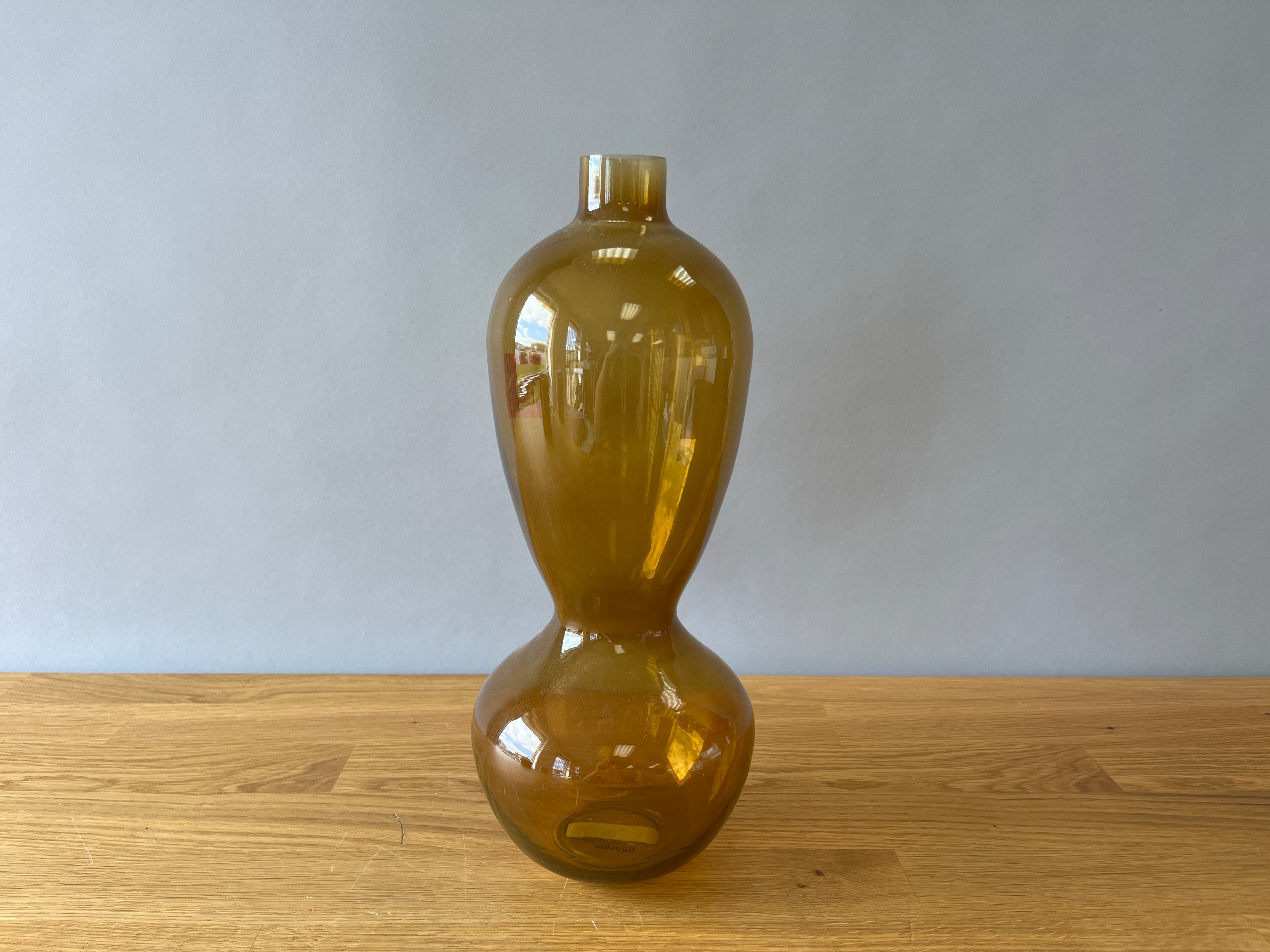 Amber Glass Vase
