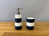 Black and White Soap Dispenser