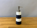 Black and White Soap Dispenser