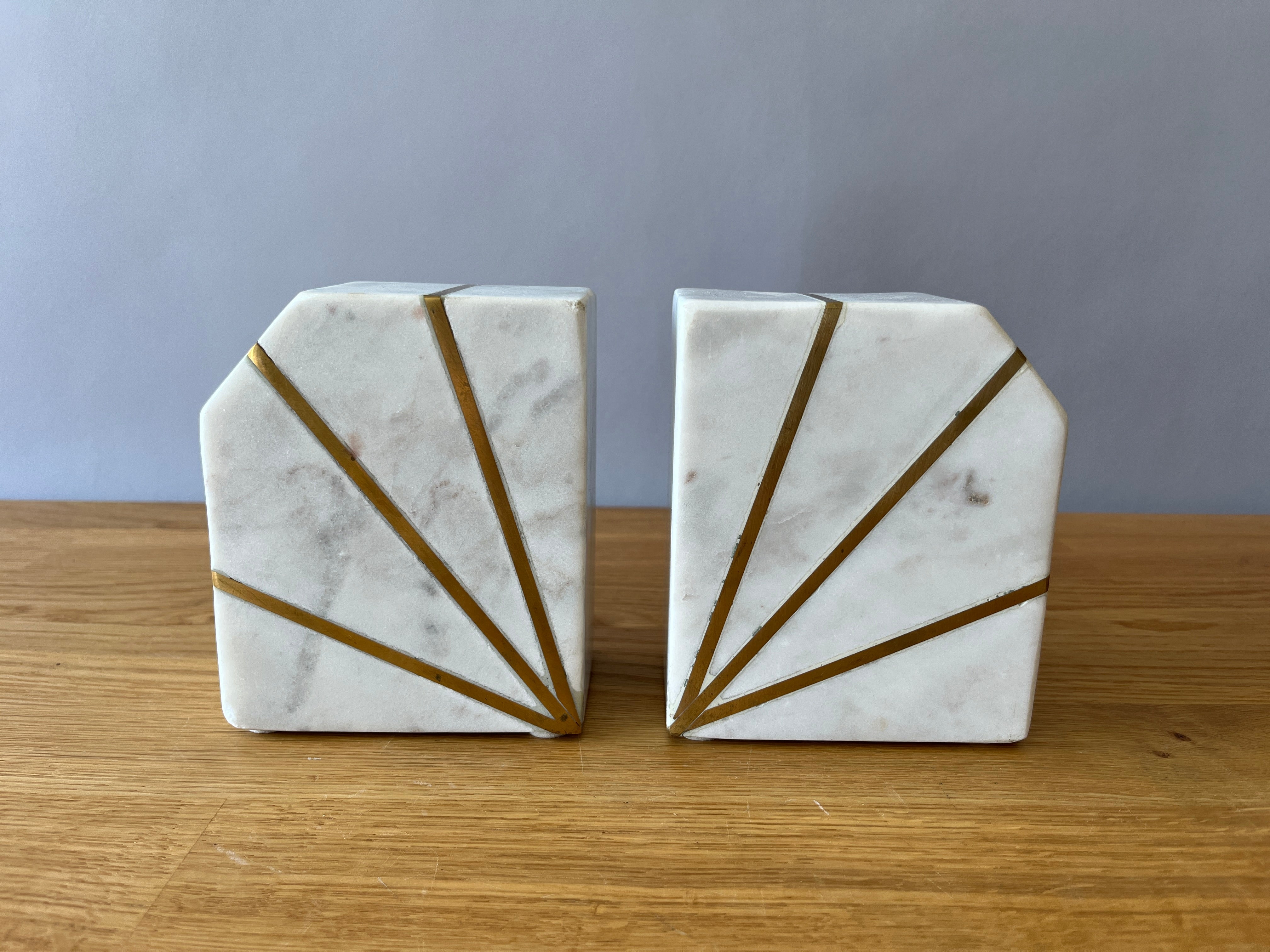 Marble Bookends
