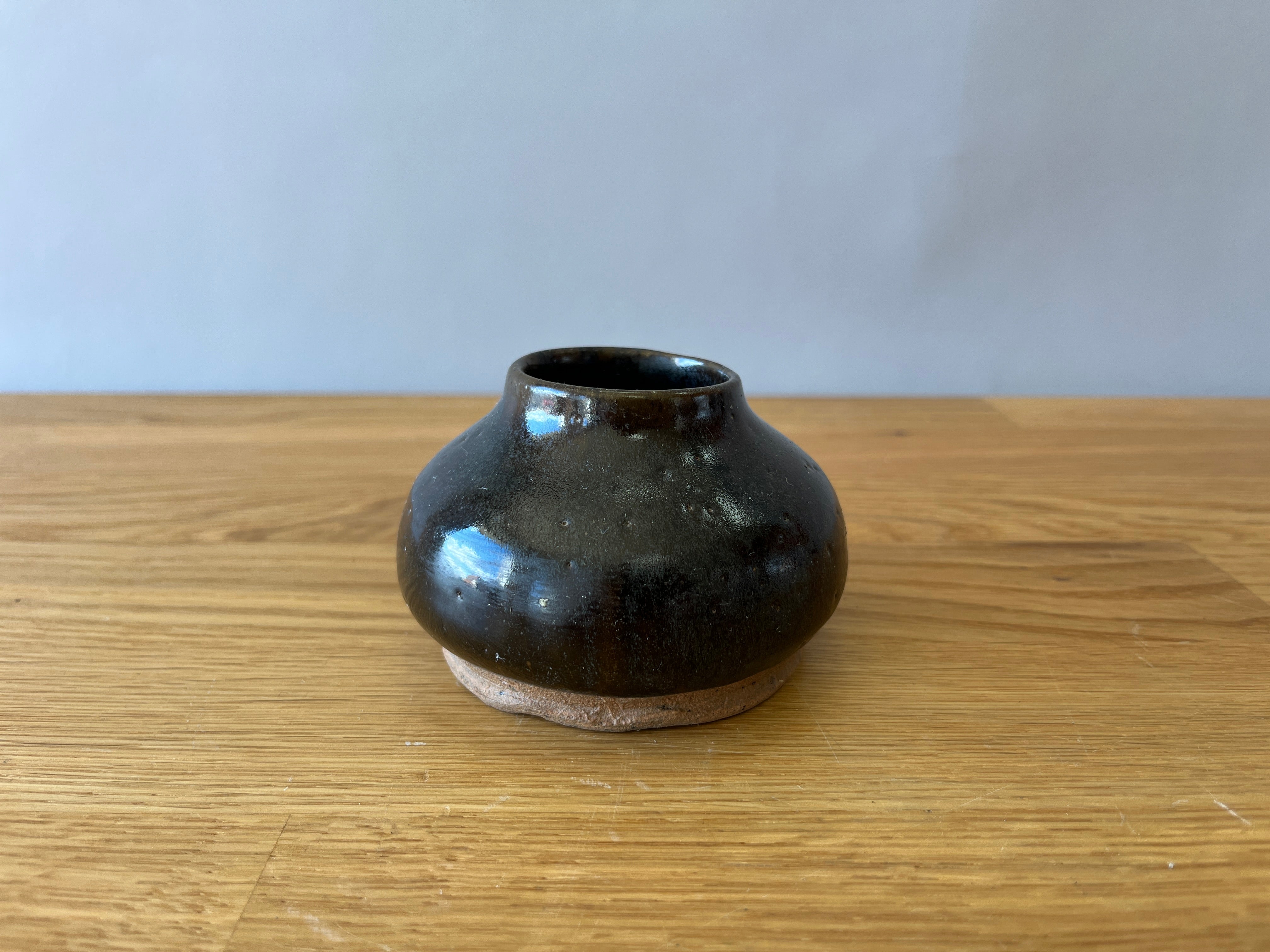 Dark Brown Stone Vase