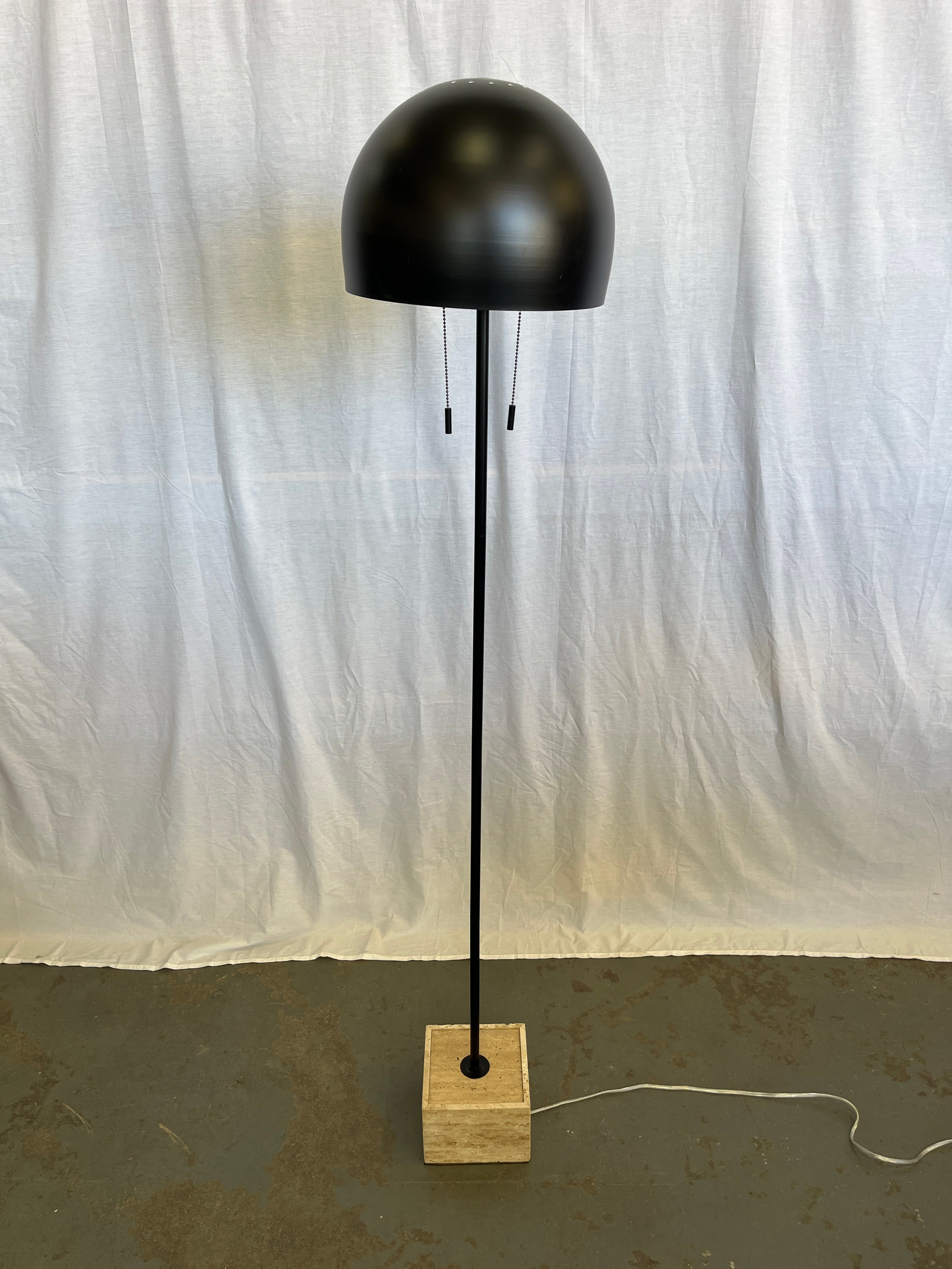 Black Dome Standing Lamp