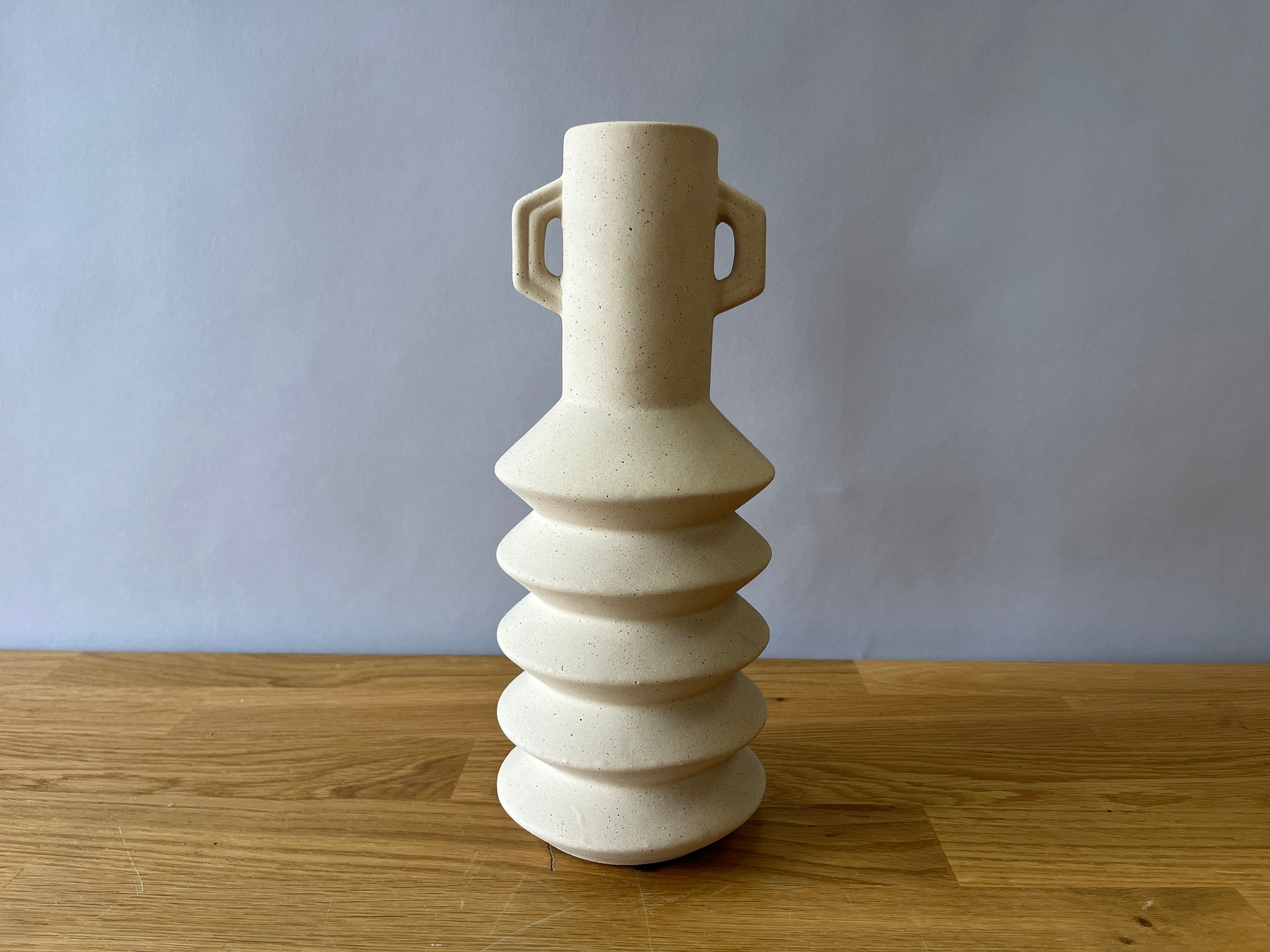 Beige Speckled Vase