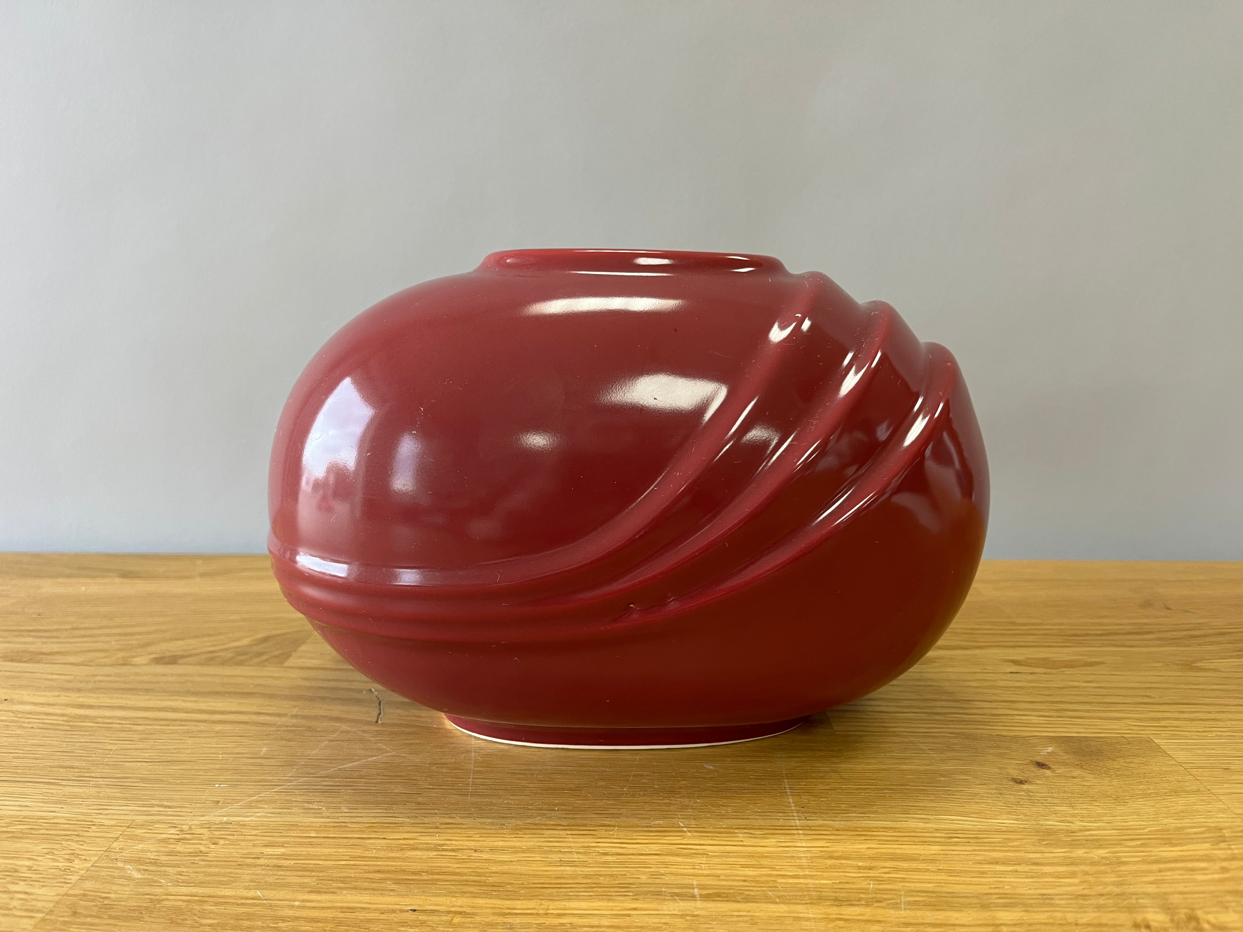 Purple Oval Vase