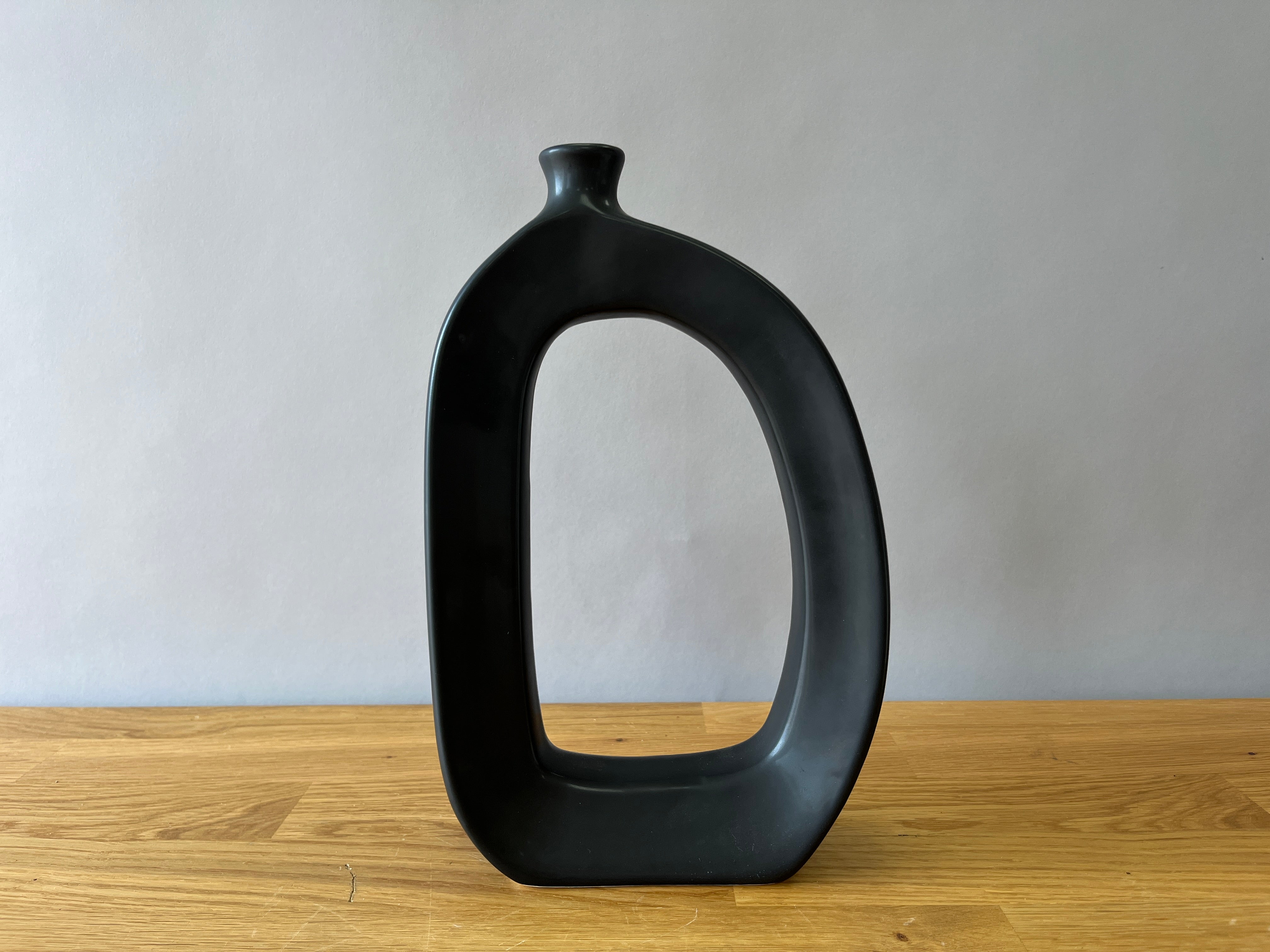 Black Abstract Vase
