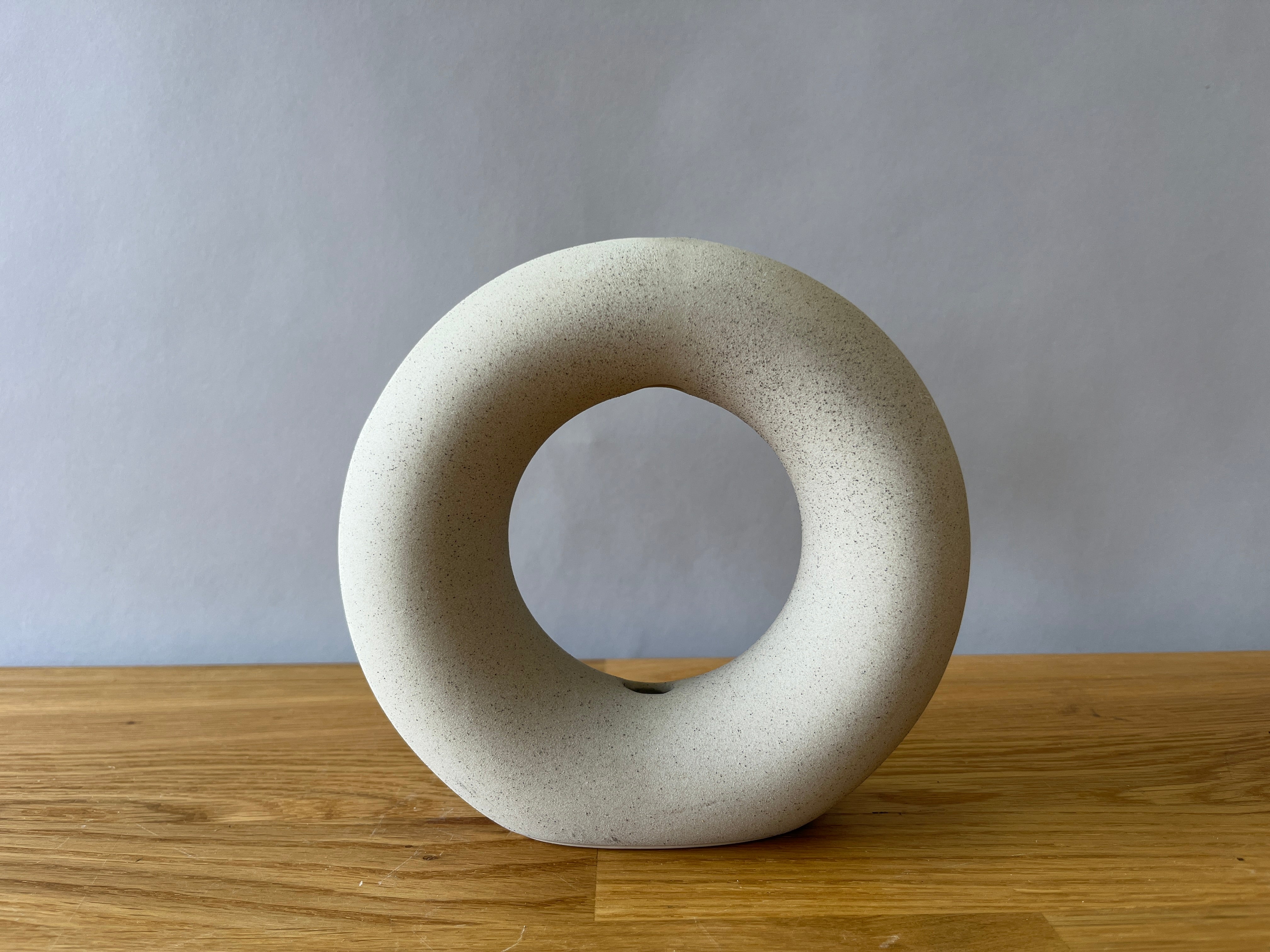 Grey Circular Vase