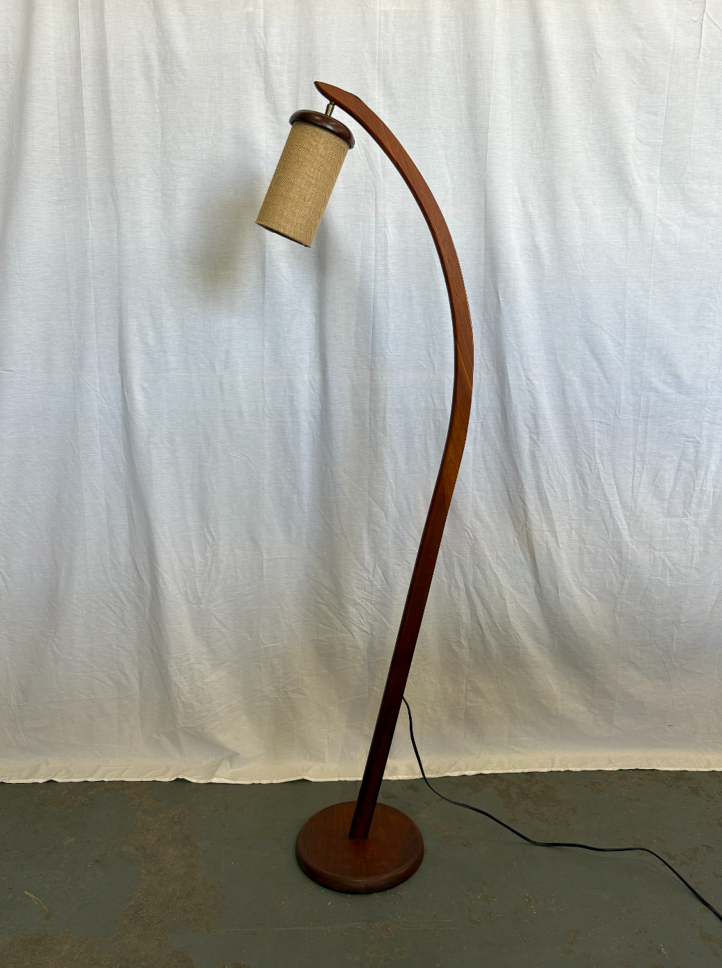 MCM Wood Arch Standing Lamp