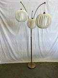Three Headed Gold Arching Standing Lamp