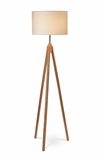 Light Wood Tripod Standing Lamp
