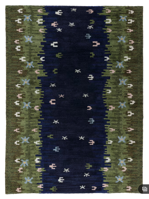 Blue and Green Rug