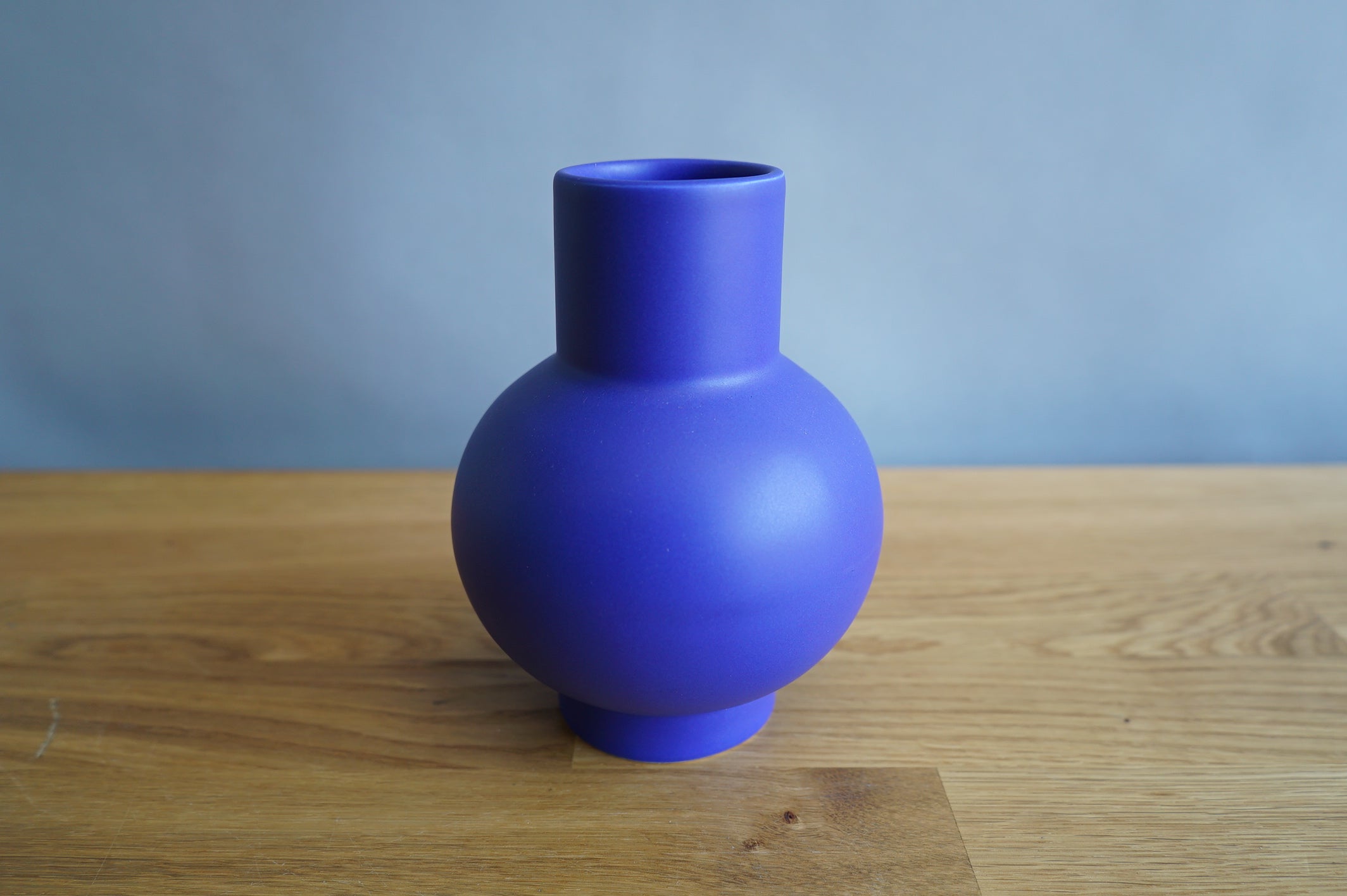Blue Bulb Vase