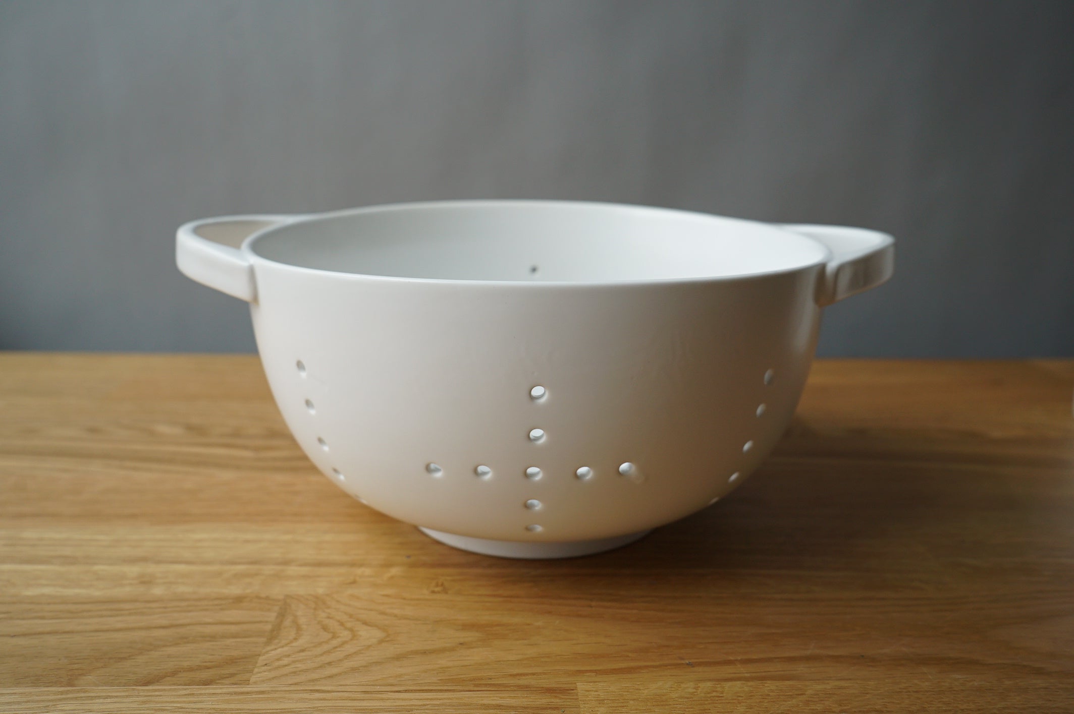 White Ceramic Colander