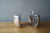 Chrome Apple Bookends