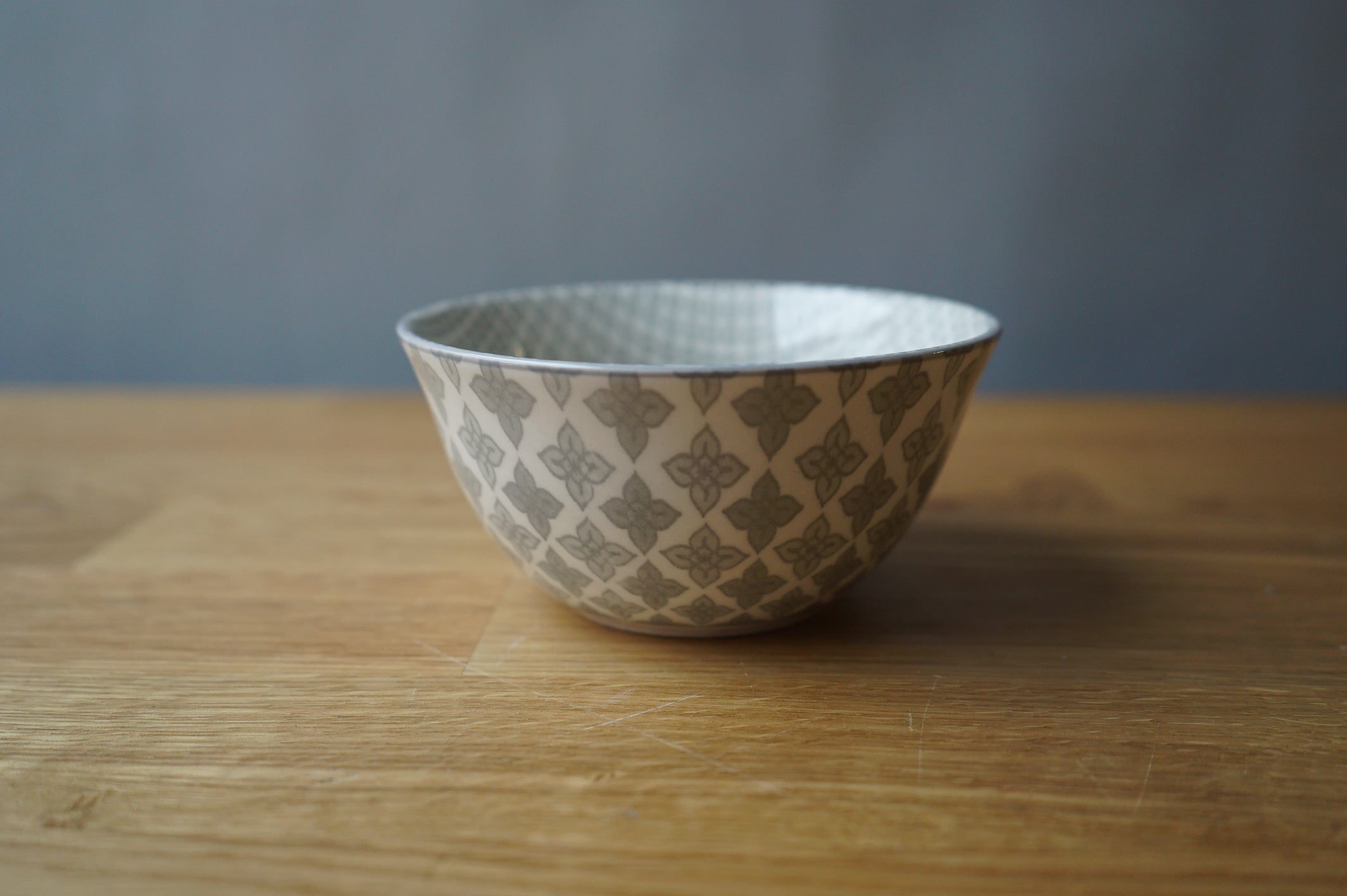 Grey Patterned Bowl