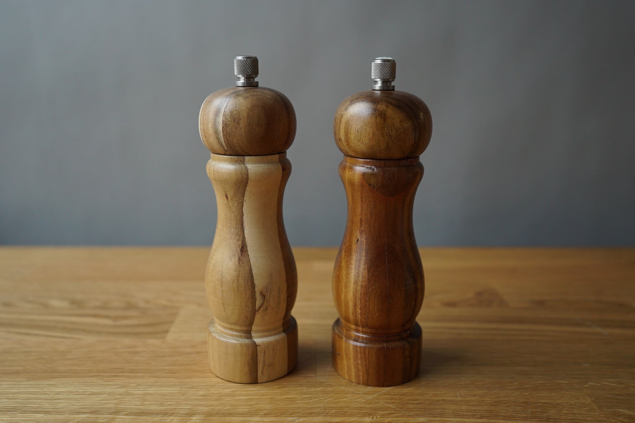 Wood Salt & Pepper Shakers