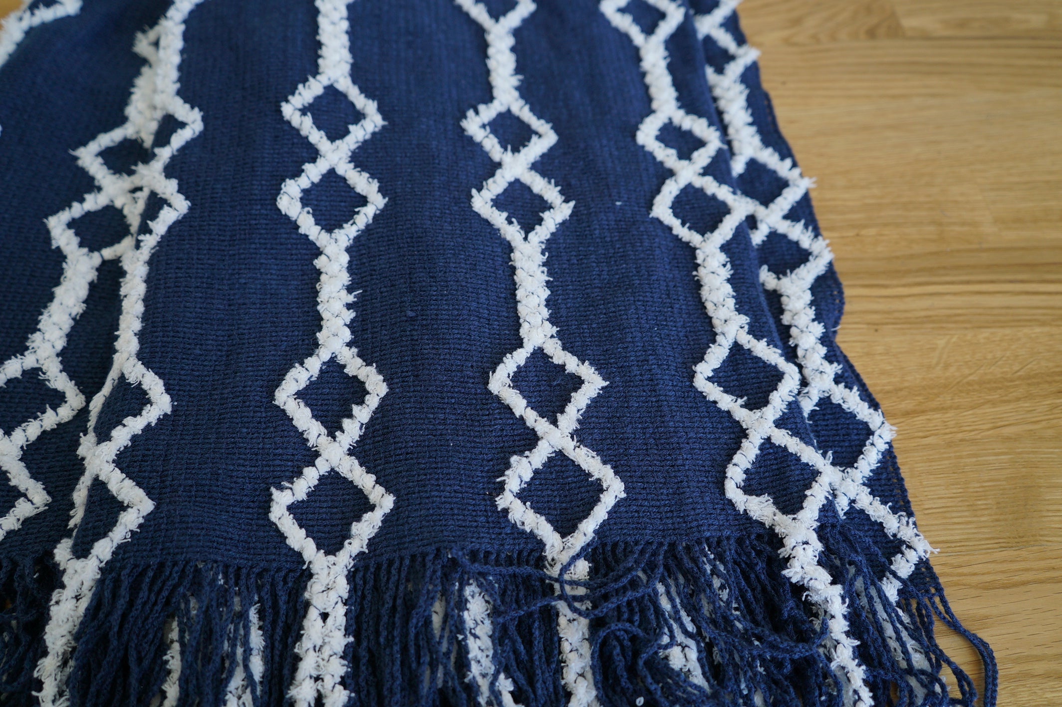 Dark Blue Throw Blanket