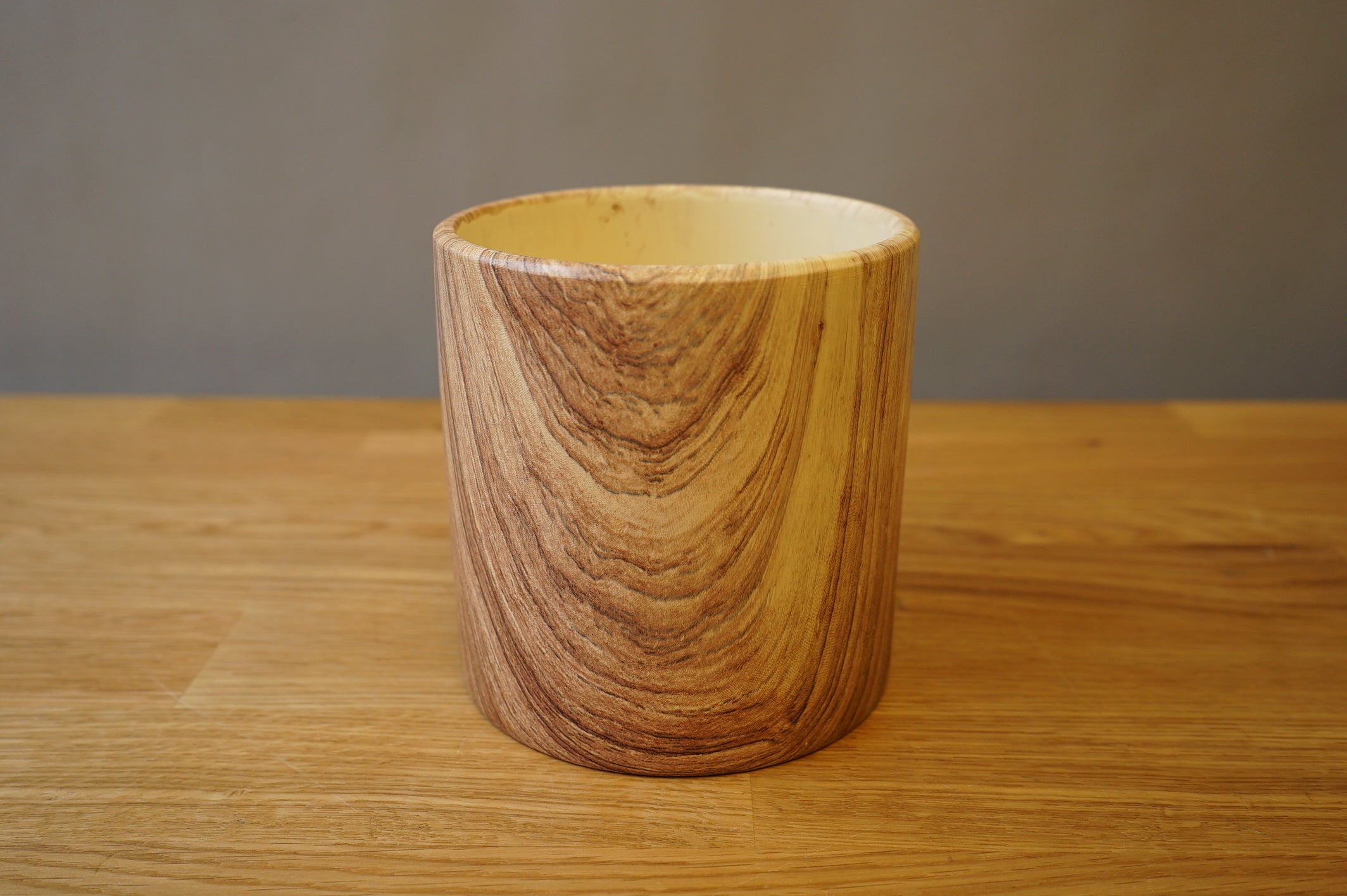 Faux Wood Pot