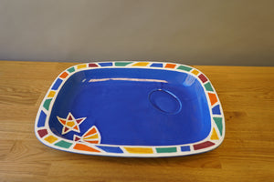 Blue Serving Tray