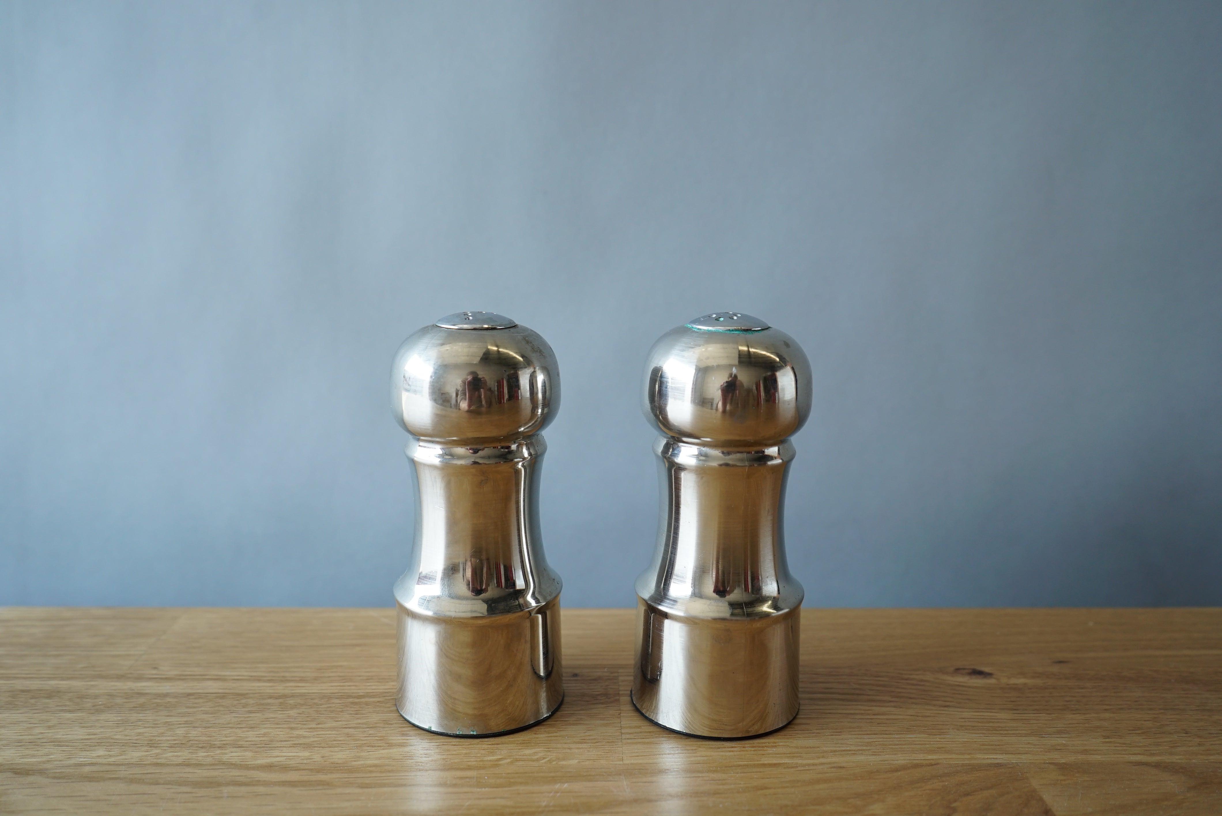 Chrome Salt & Pepper Shakers