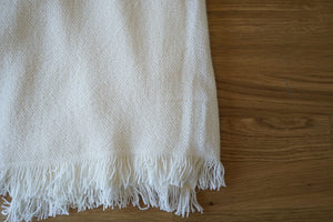 Cream Throw Blanket