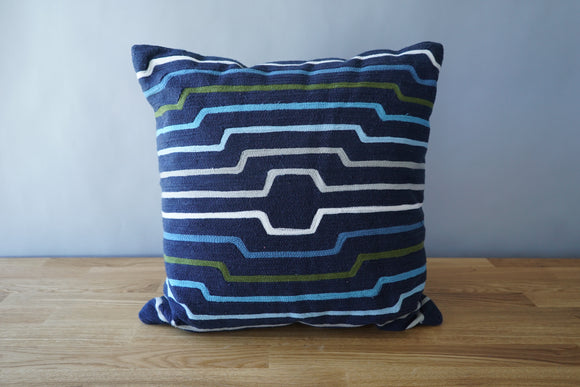 Blue Lined Pillow