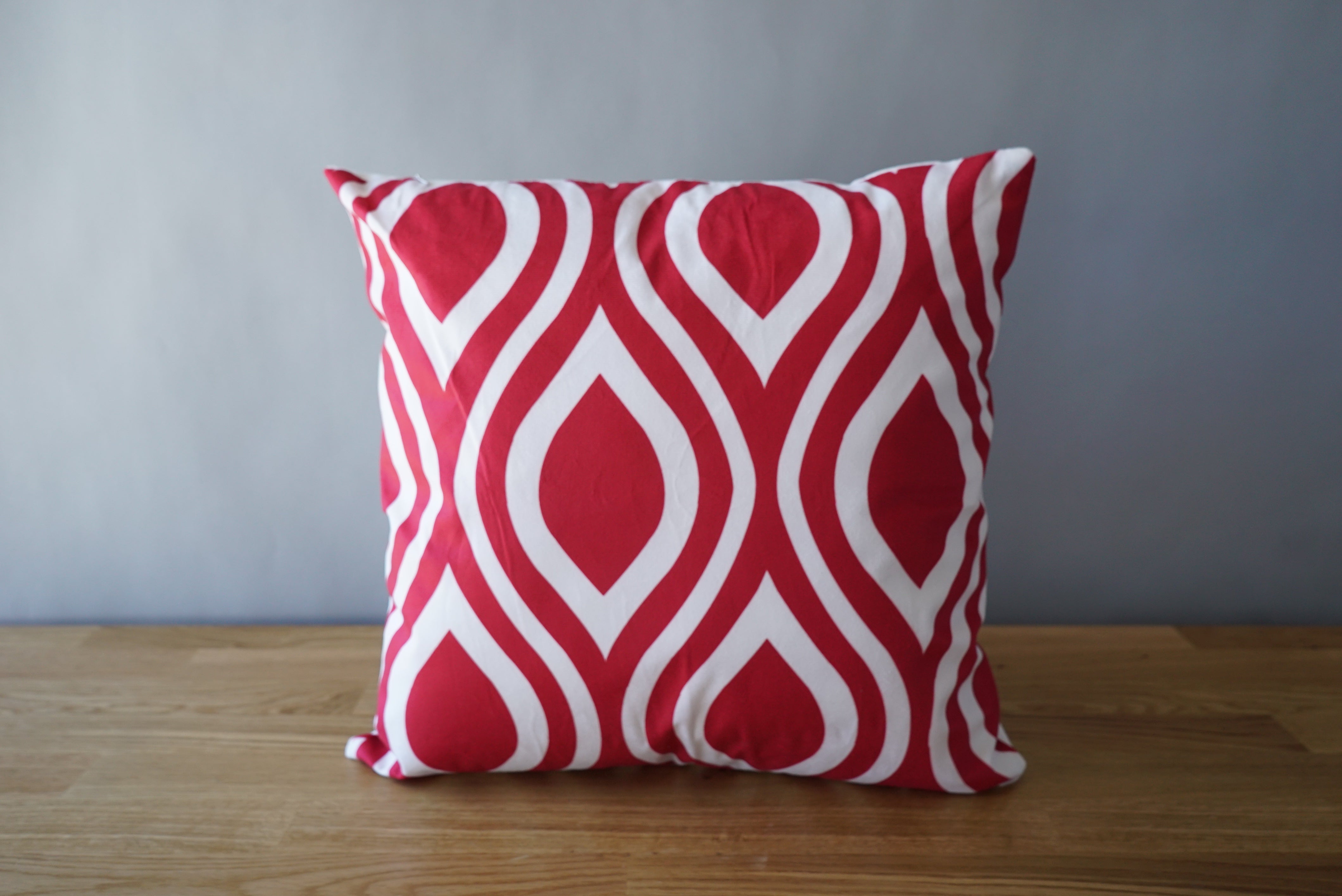 Red Patterned Pillow