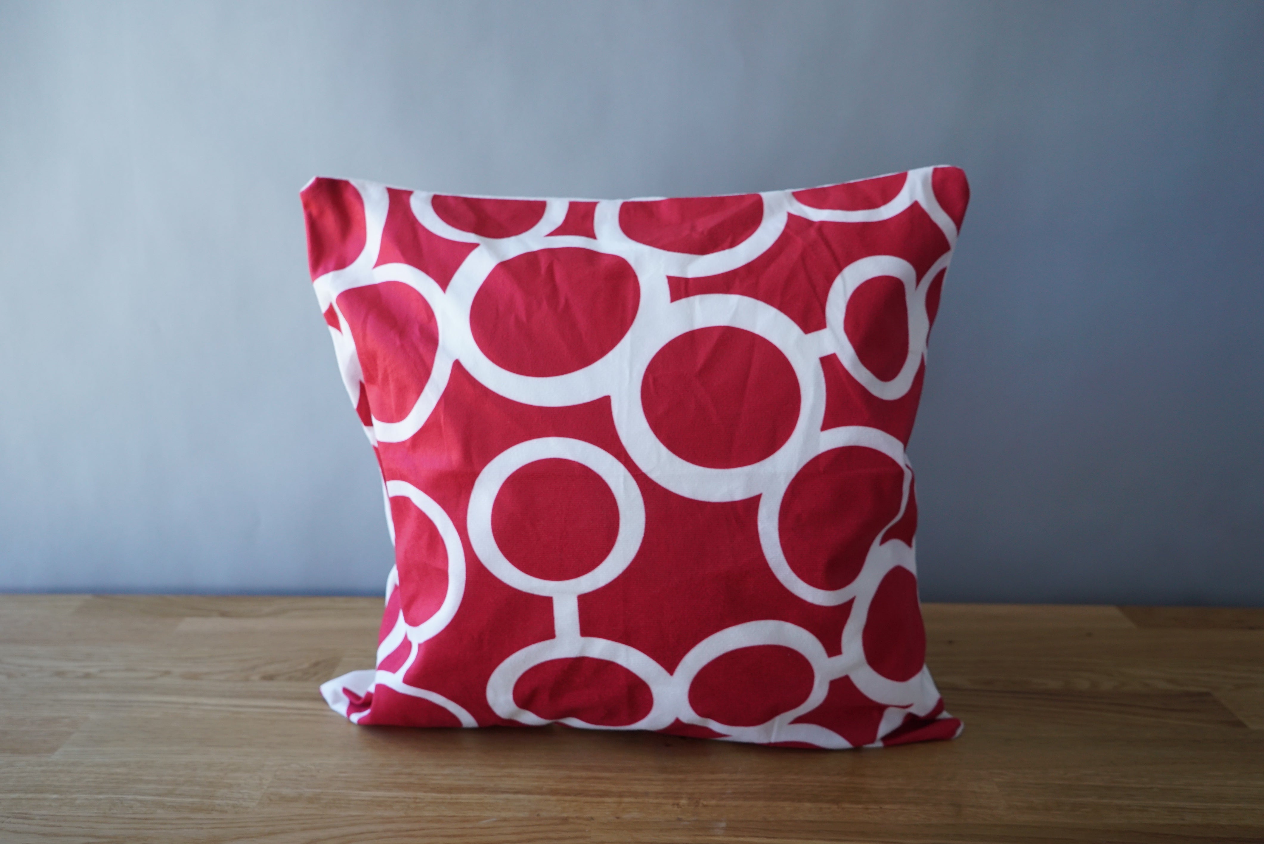 Red Patterned Pillow