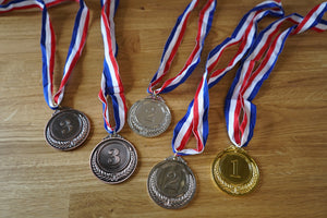 Various sports medals