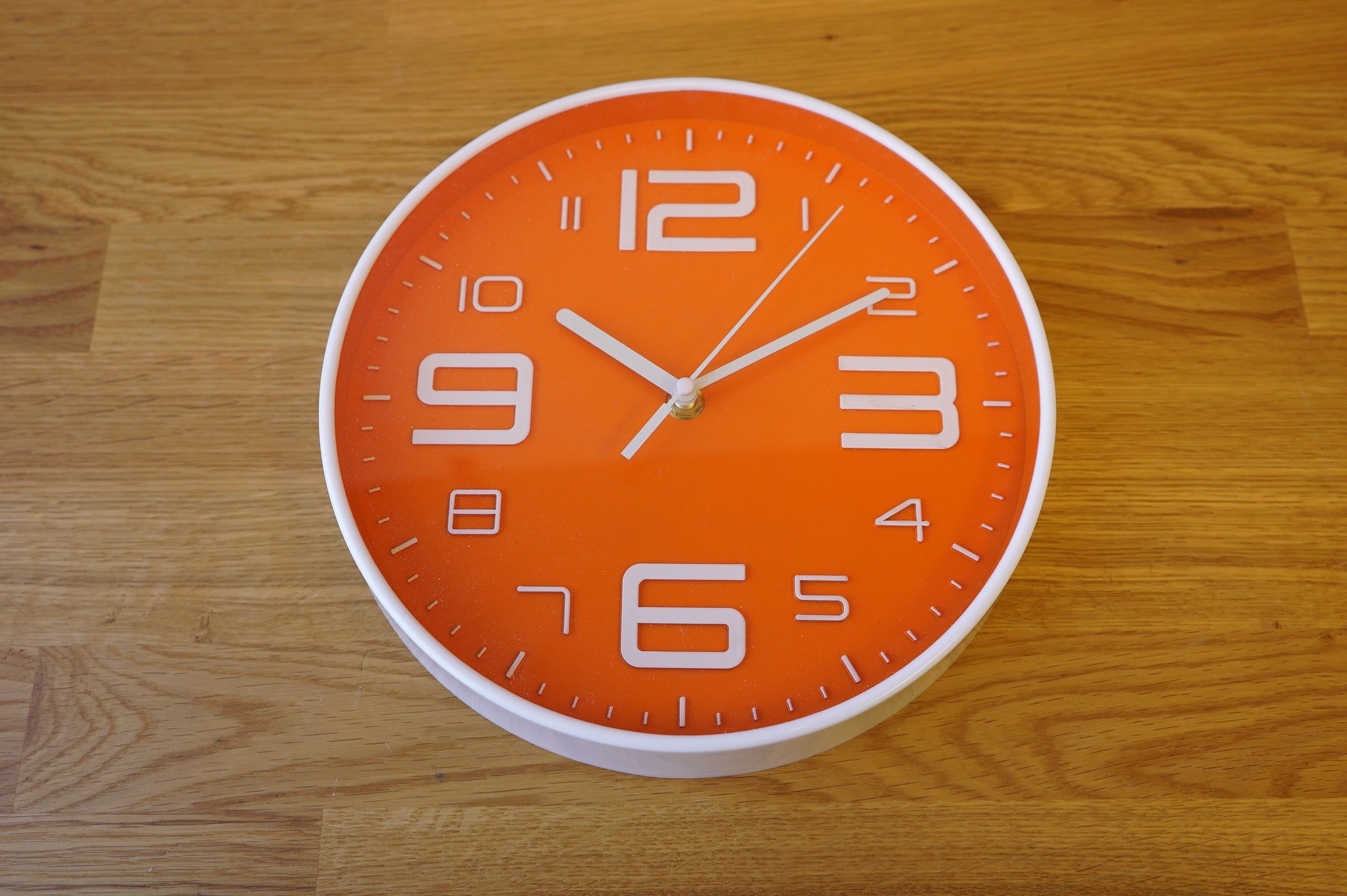 Orange Wall Clock
